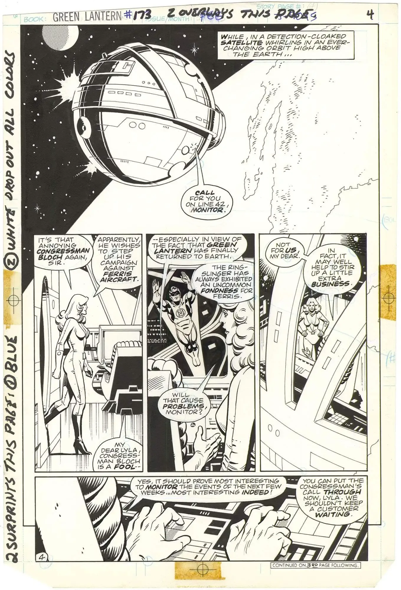 Green Lantern #173 p4 (Crisis-Monitor)