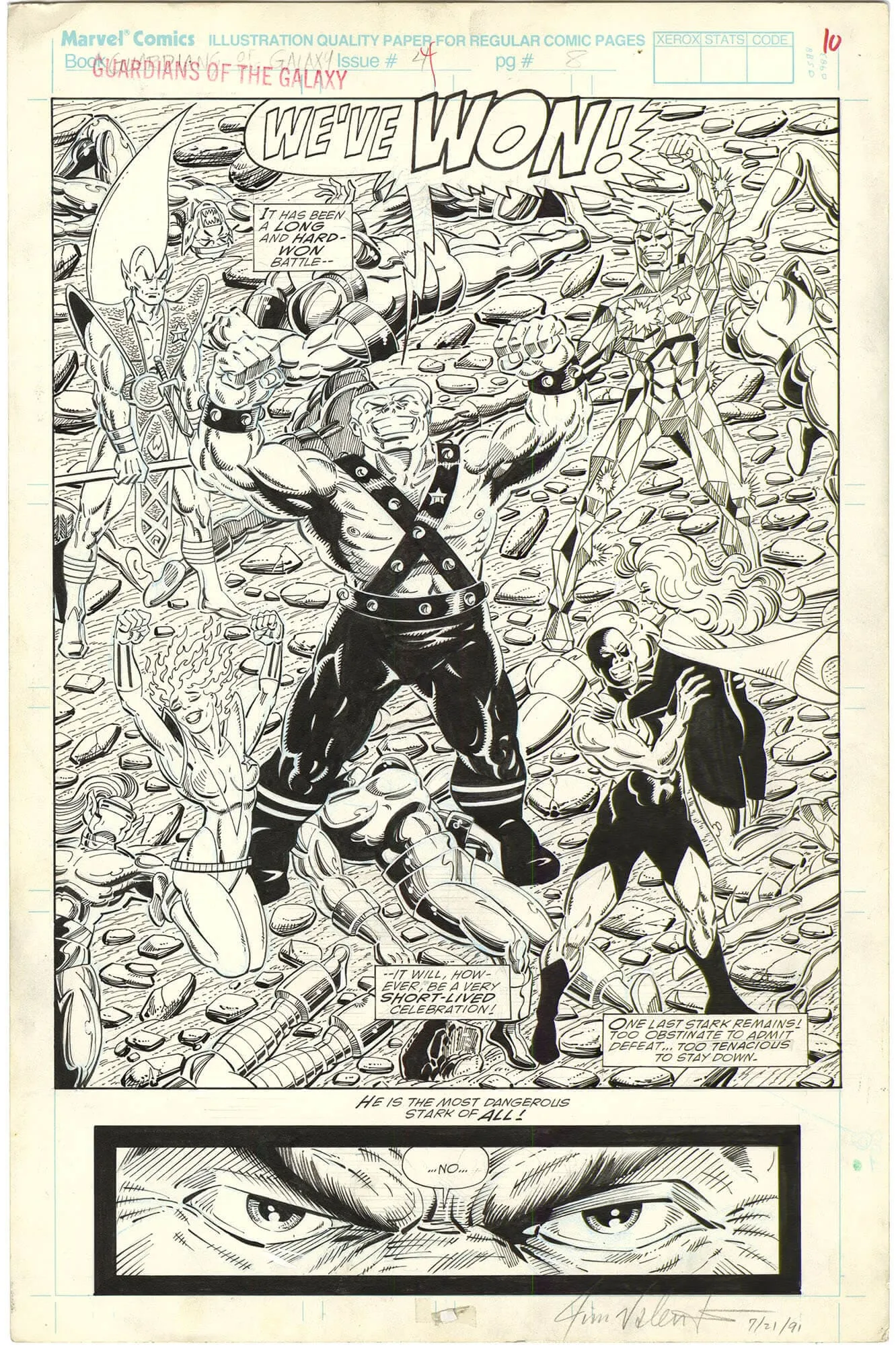 Guardians of the Galaxy #4 p8 (Splash)(Signed)