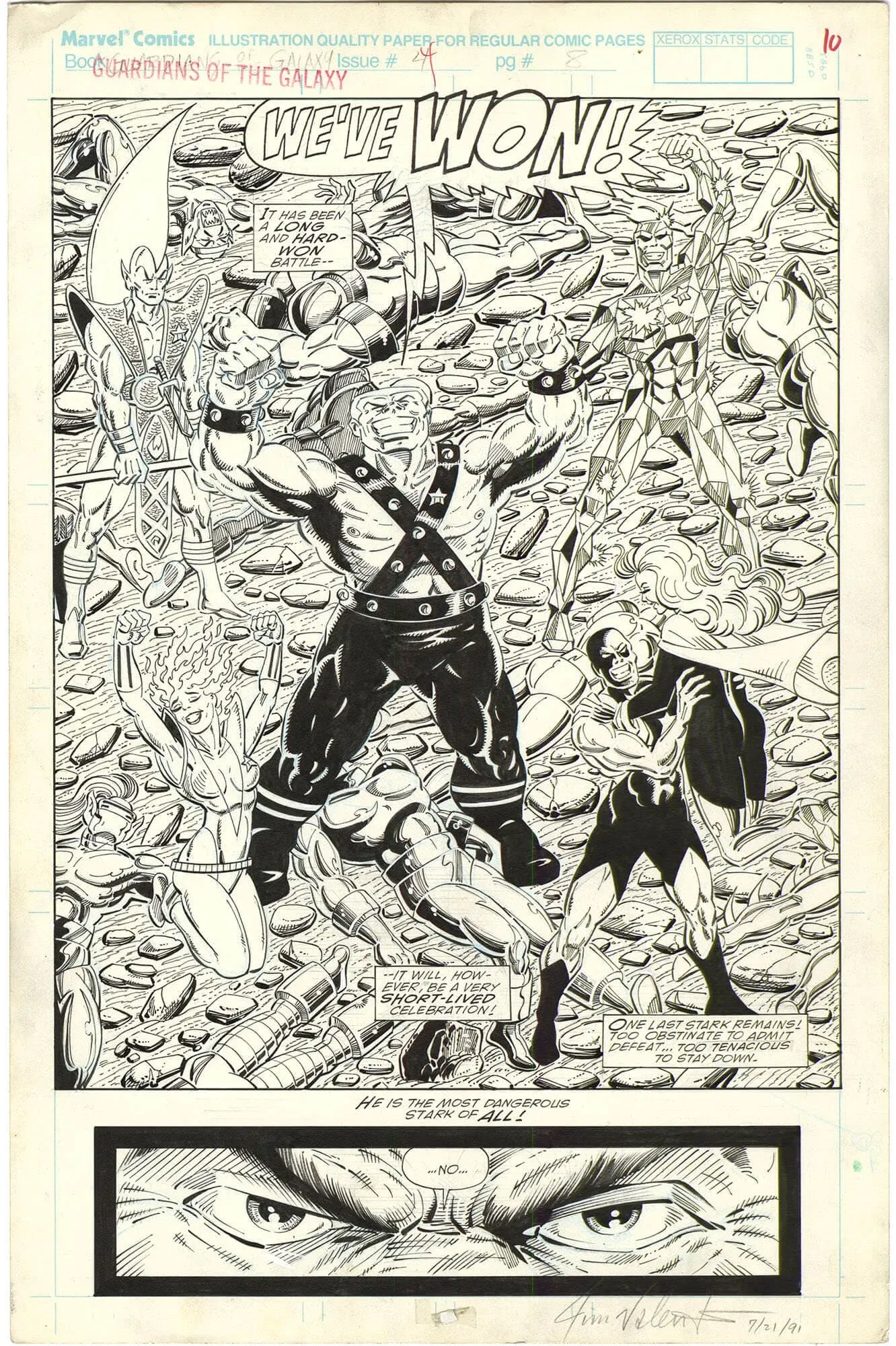 Guardians of the Galaxy #4 p8 (Splash)(Signed)