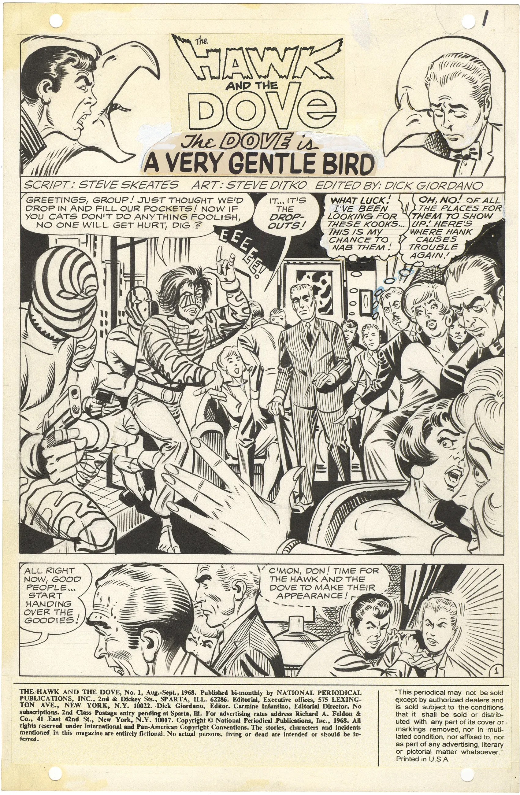 Hawk and Dove #1 p1 (Splash) 