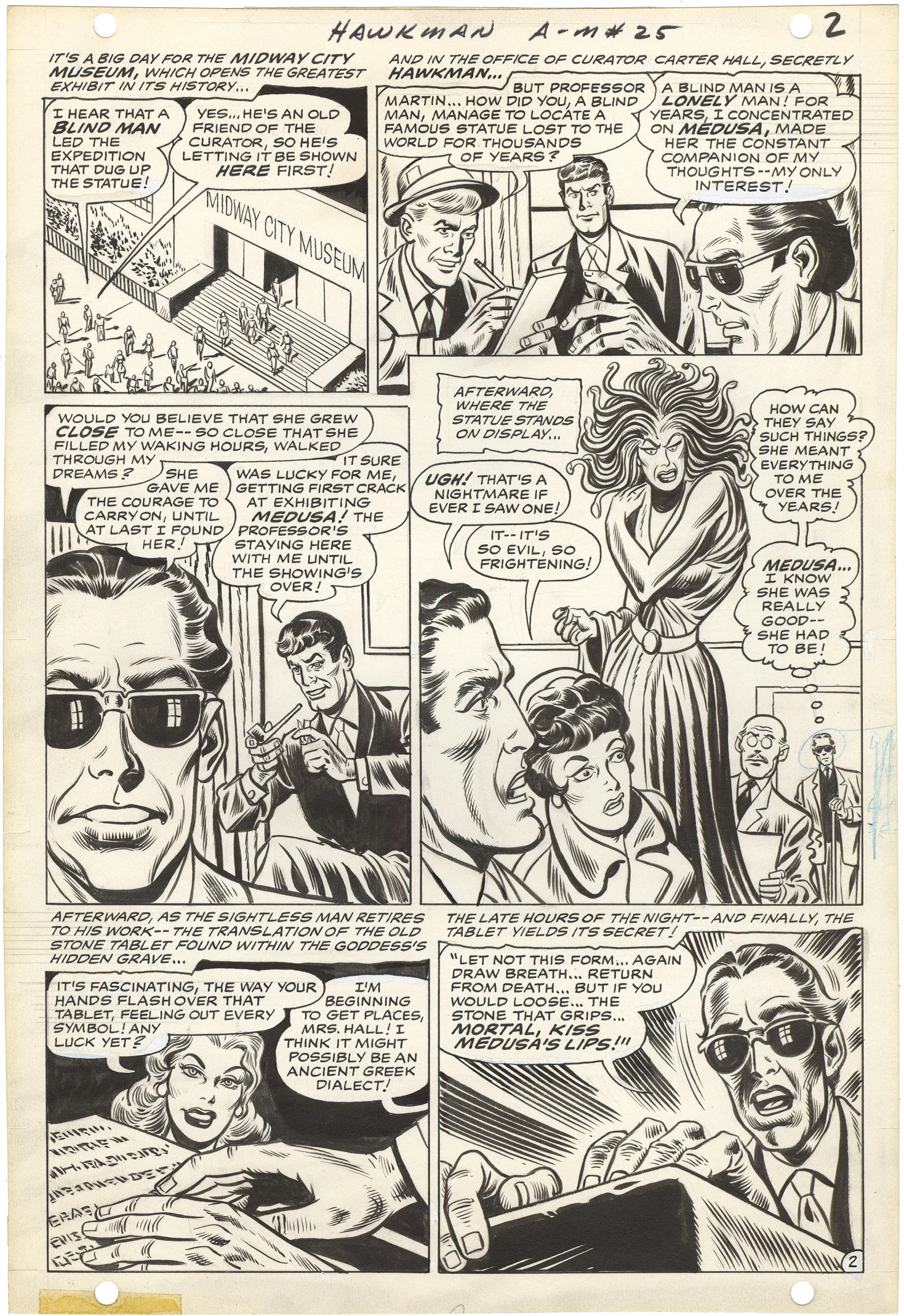 Hawkman #25 P2 Comic Art
