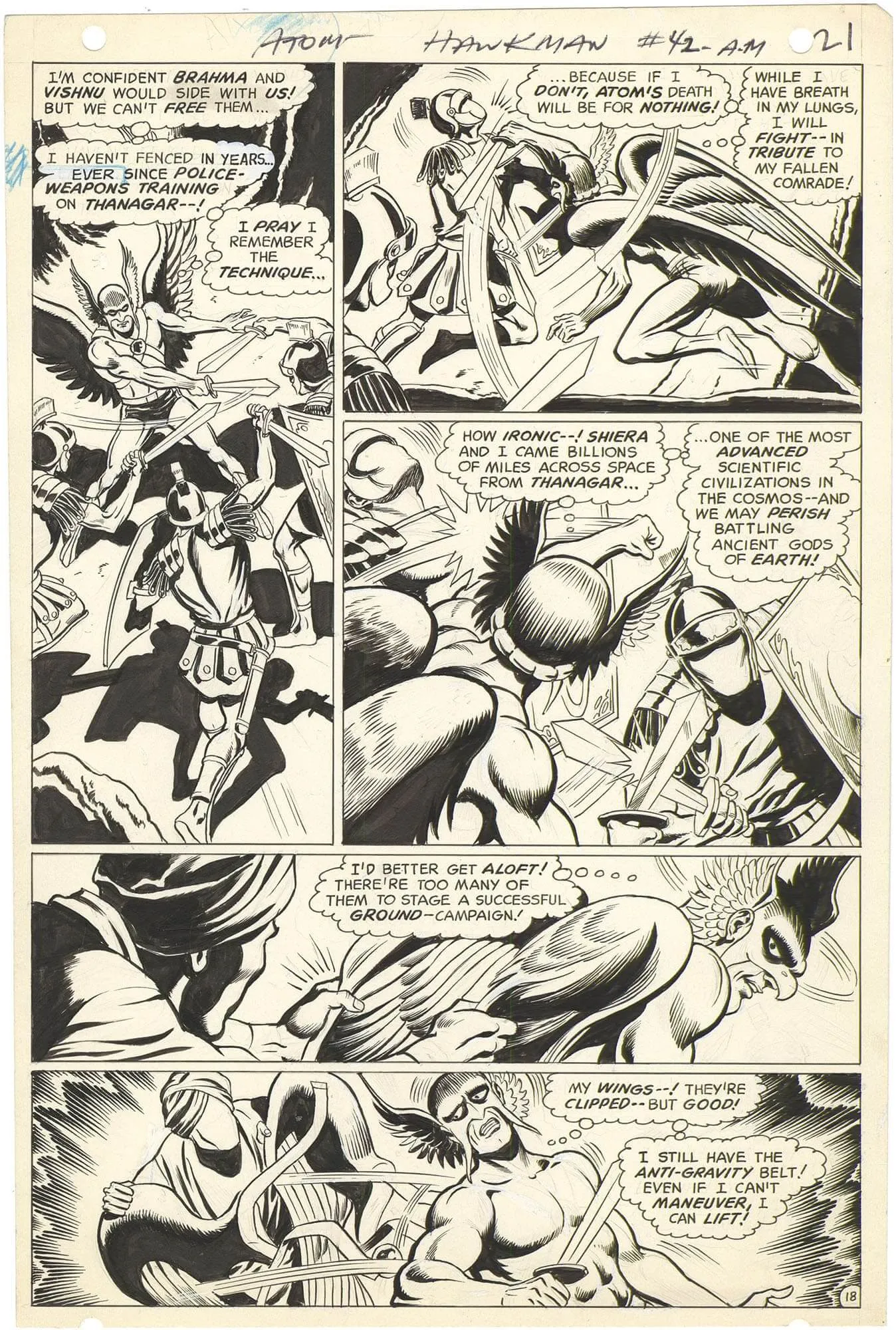 Atom And Hawkman #42 P18 Comic Art