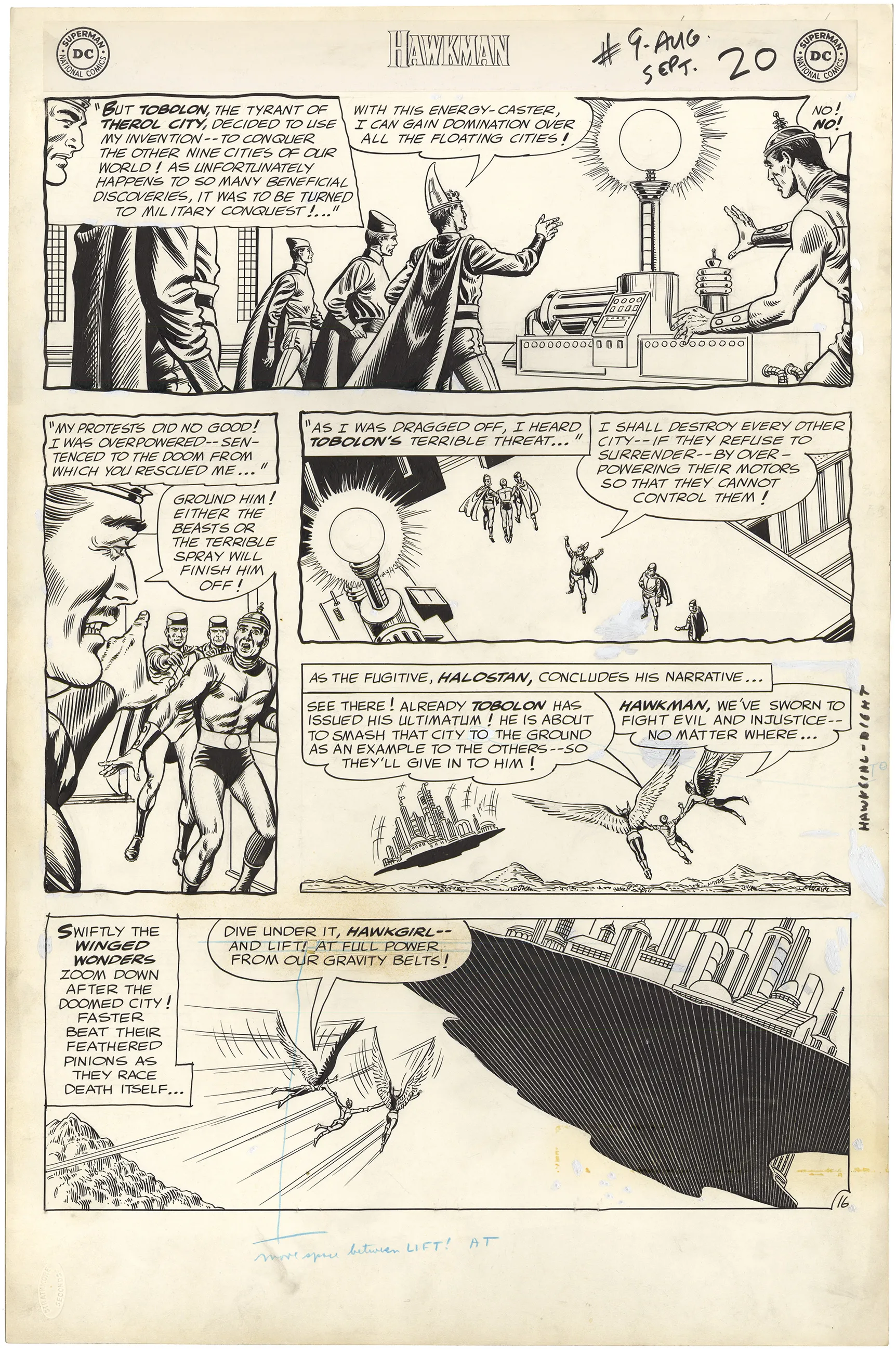 Hawkman #9 P16 Comic Art