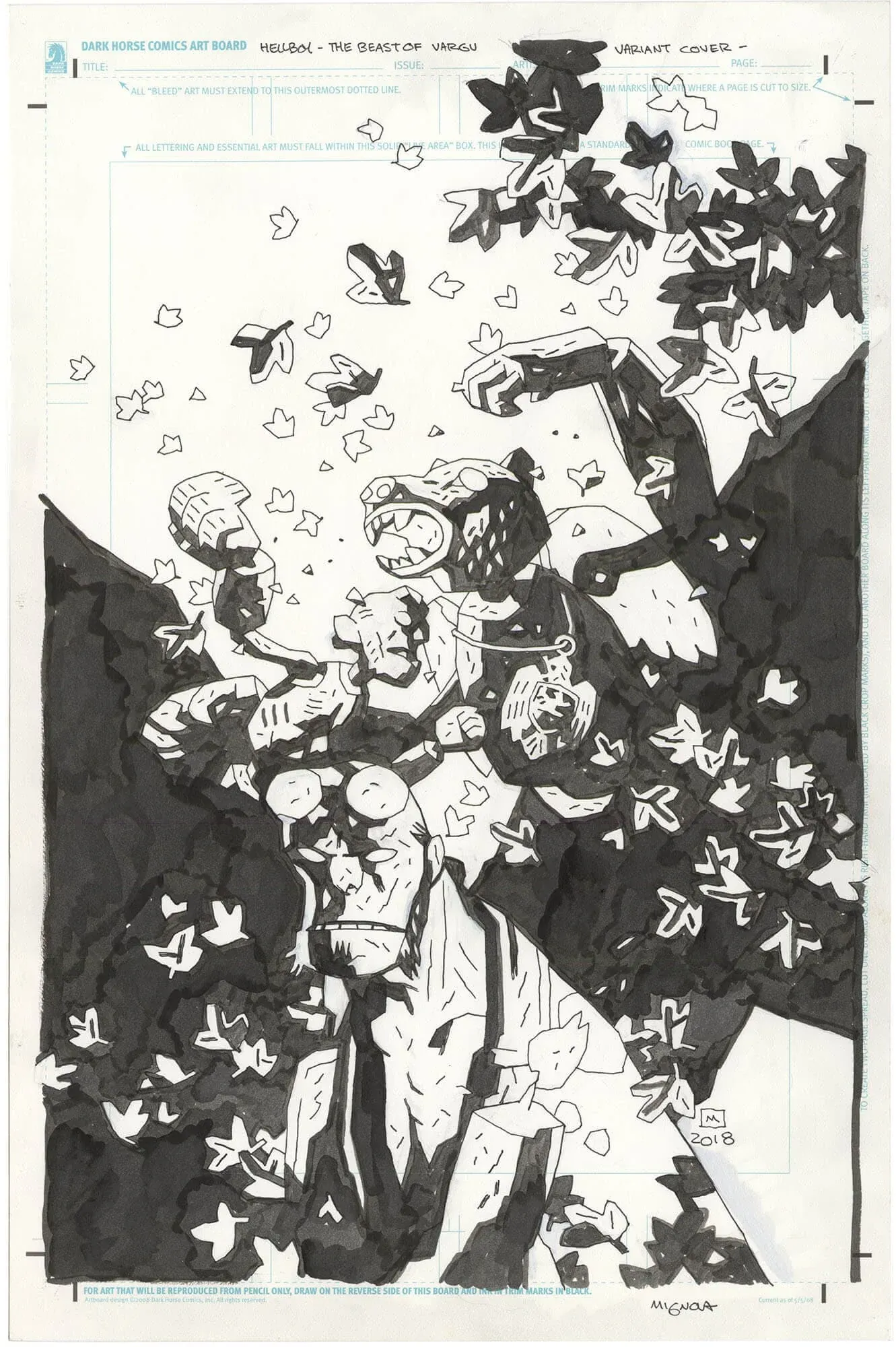 Hellboy: The Beast of Vargu Variant Cover (Signed)