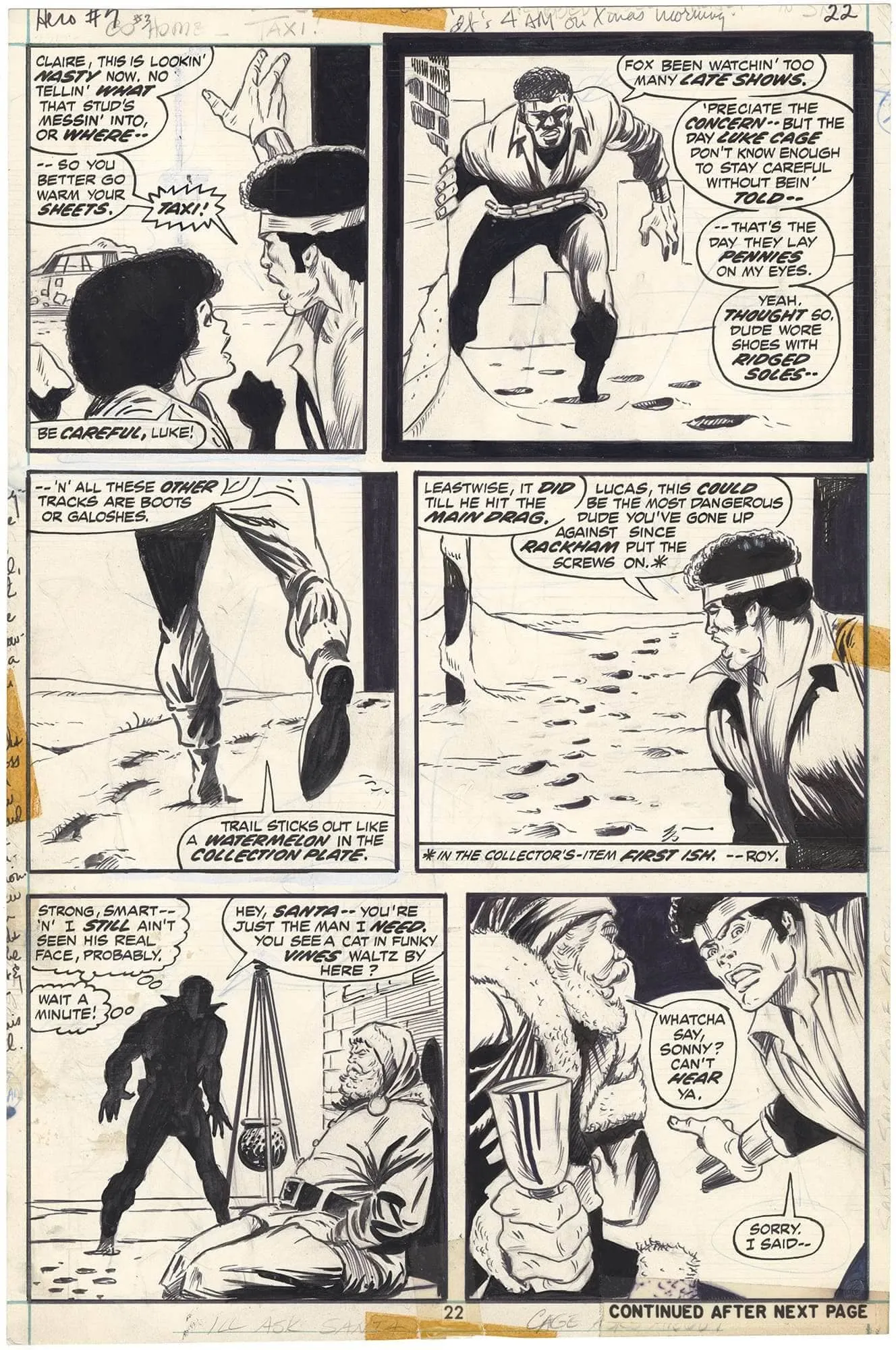 Hero For Hire #7 P22 Comic Art