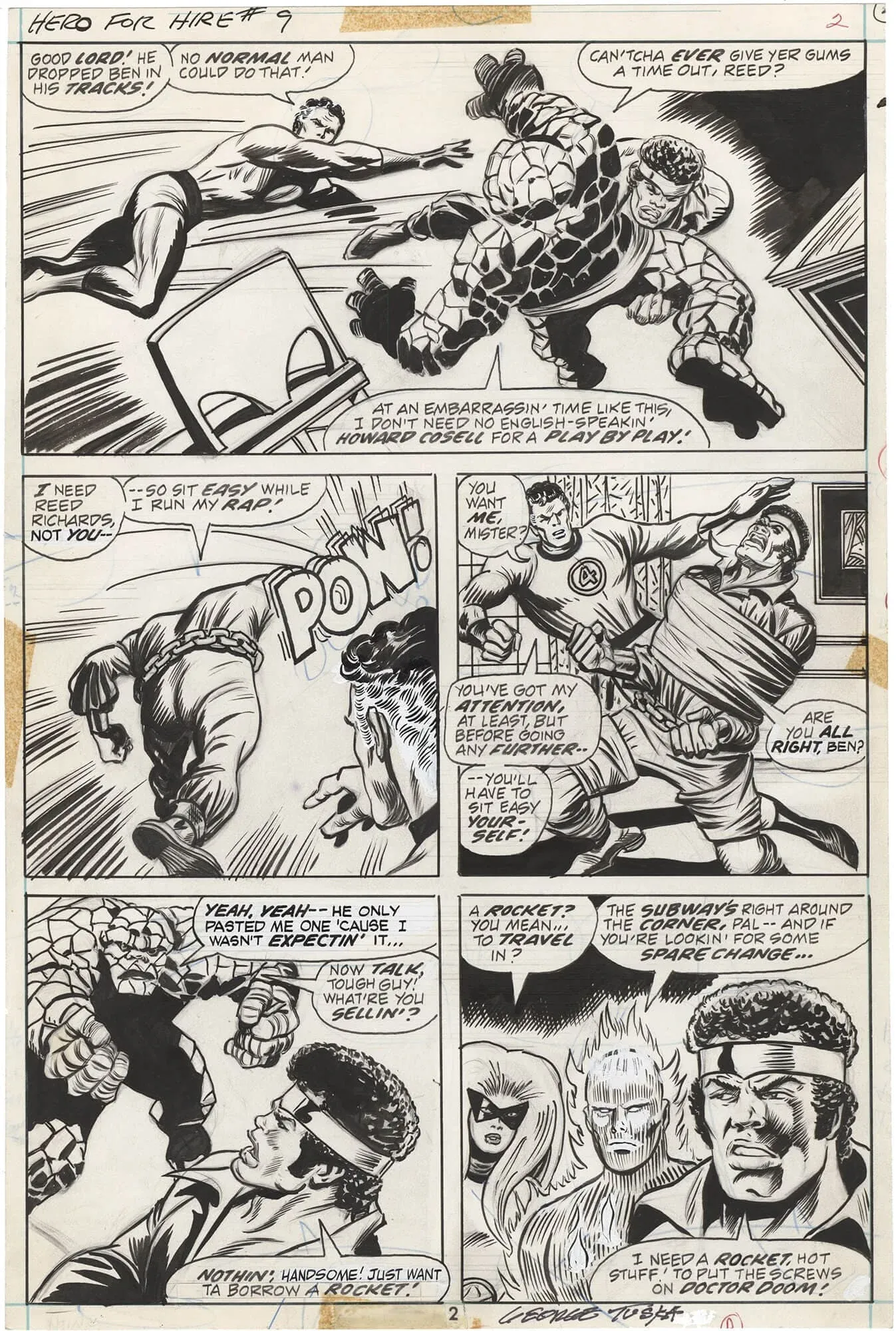 Hero For Hire #9 p2 (Fantastic Four First Meeting)