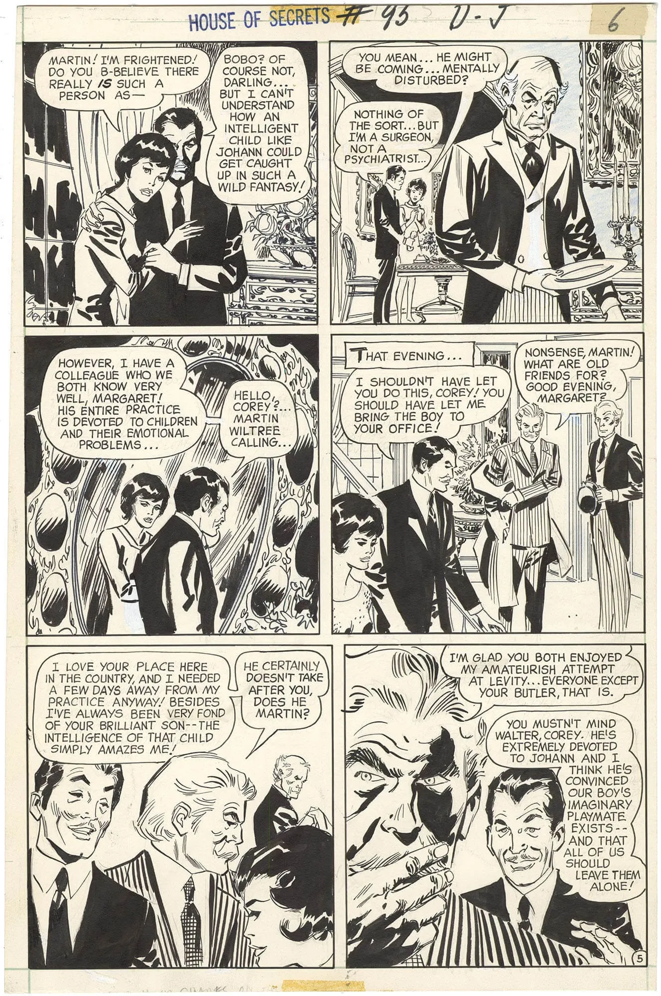 House Of Secrets #95 P5 Comic Art