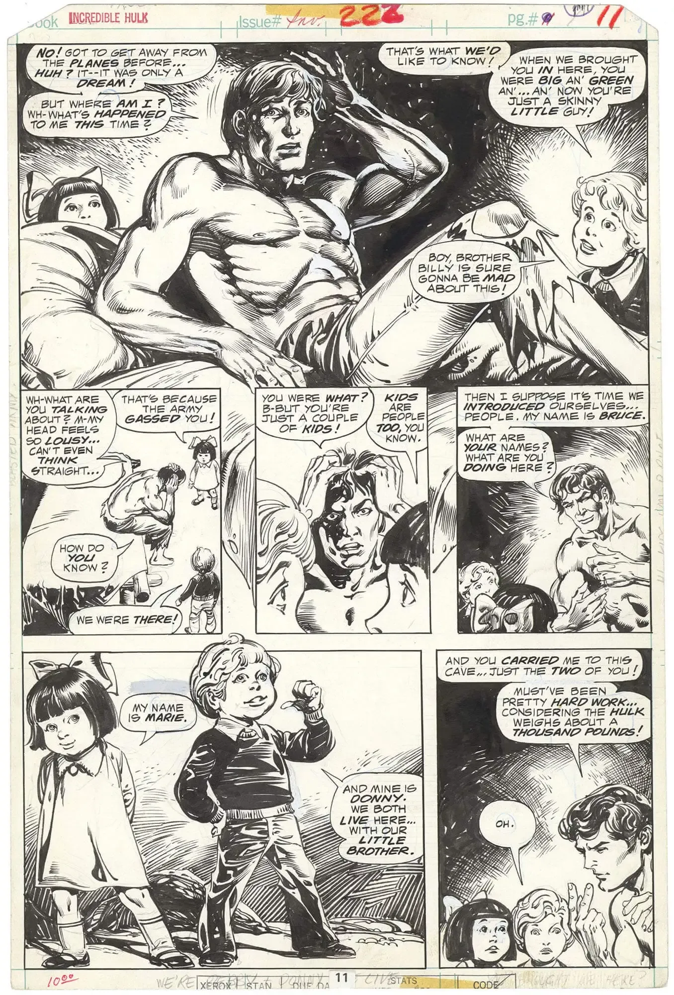 Incredible Hulk #222 p11 (Signed)