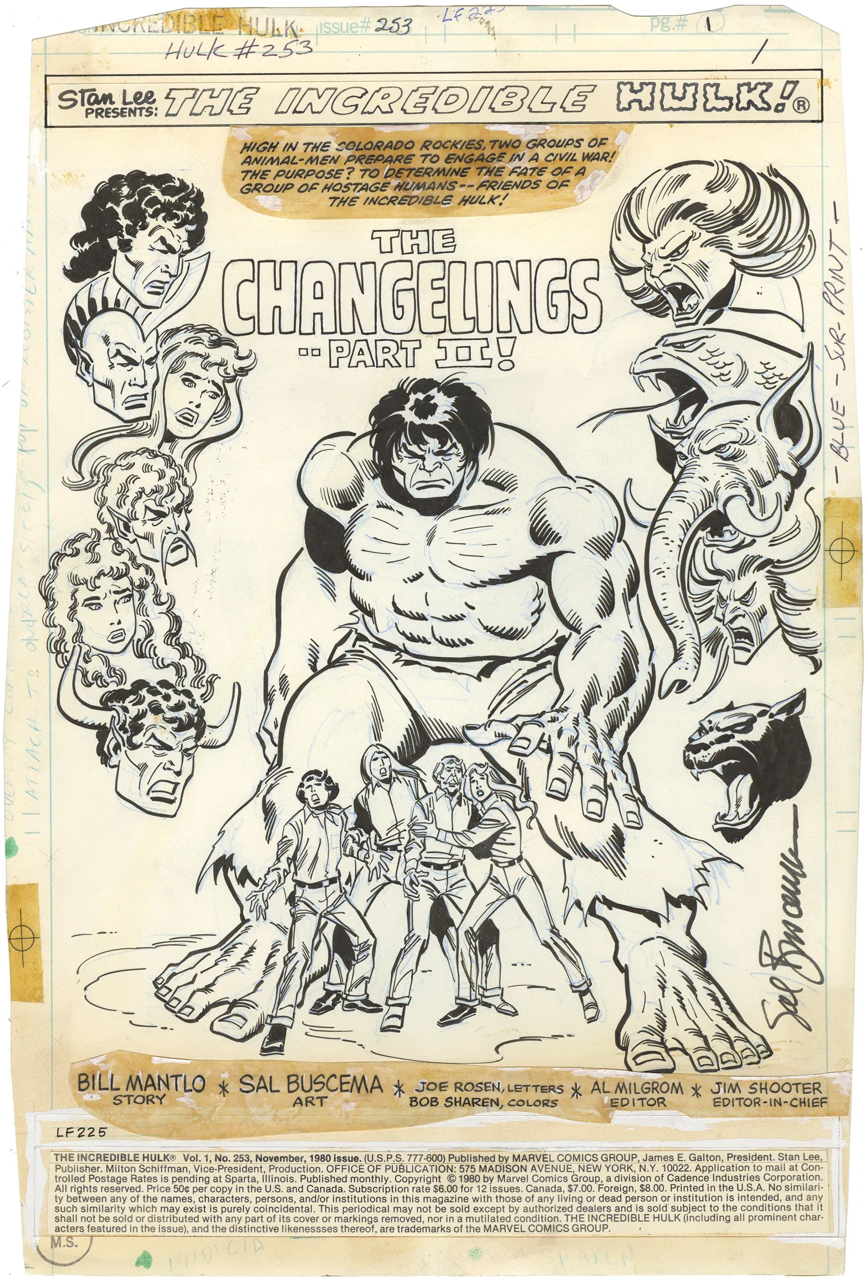 Incredible Hulk #253 p1 (Signed)