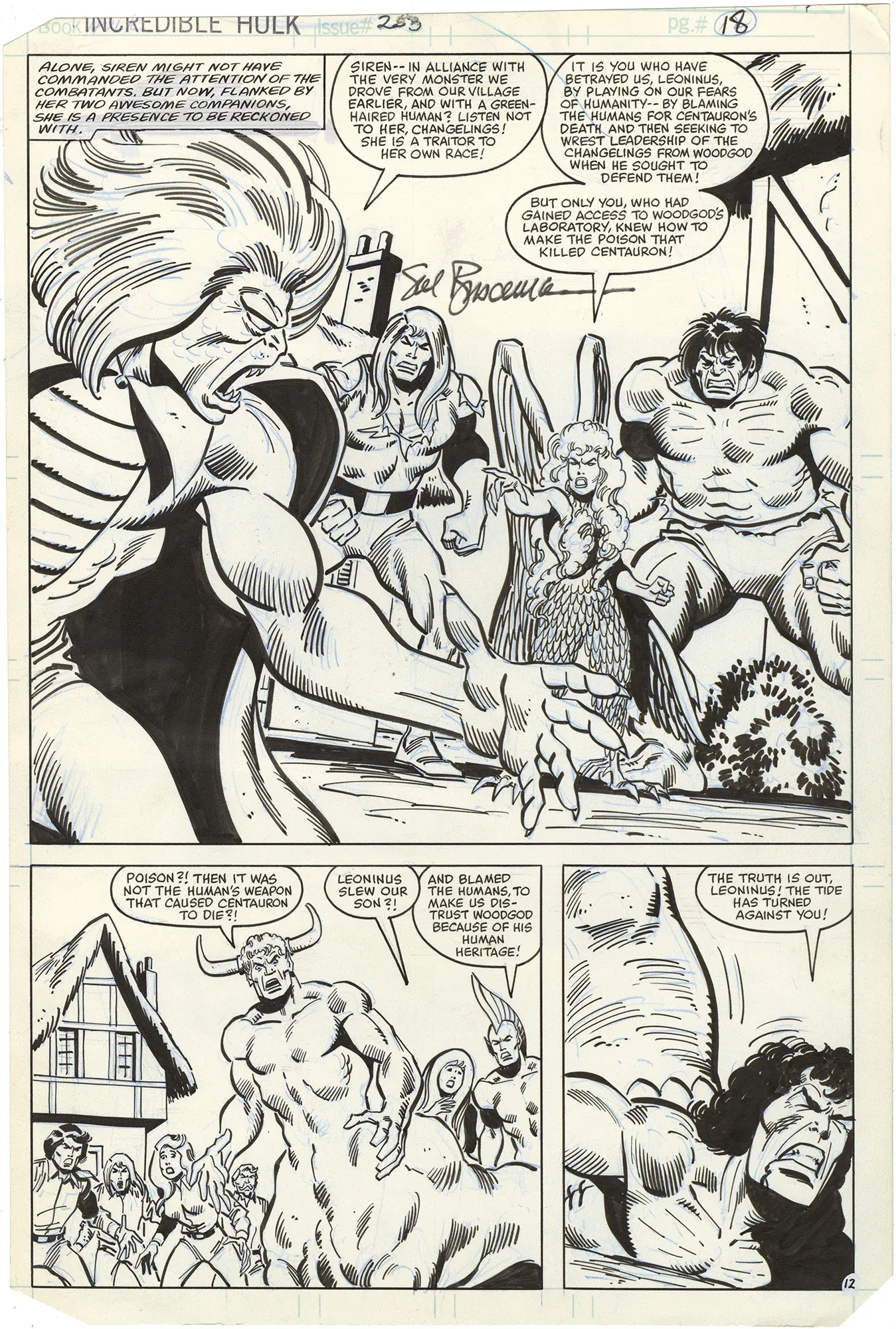 Incredible Hulk #253 p12 (Signed)