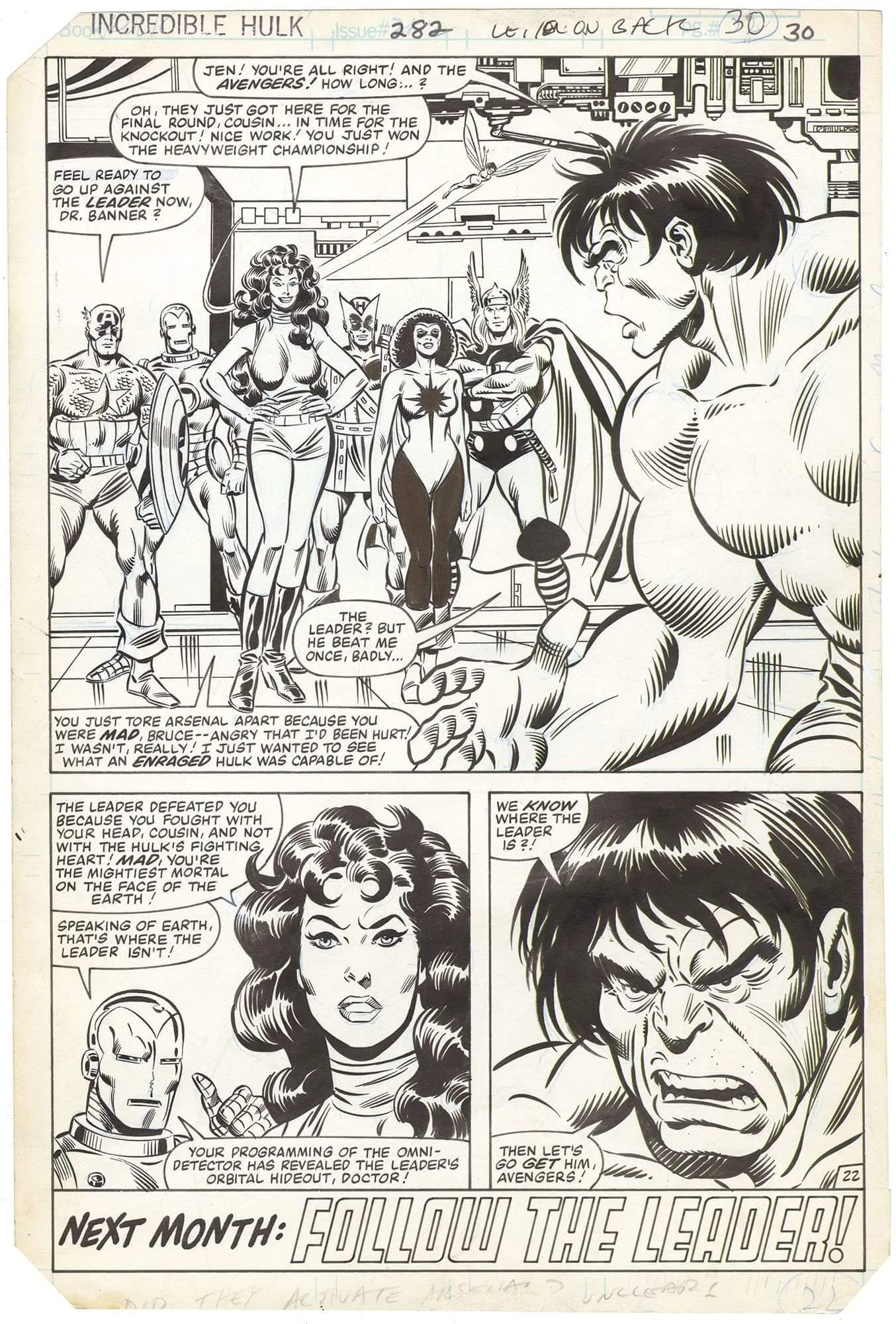 Incredible Hulk #282 p22 (⅔ Splash)