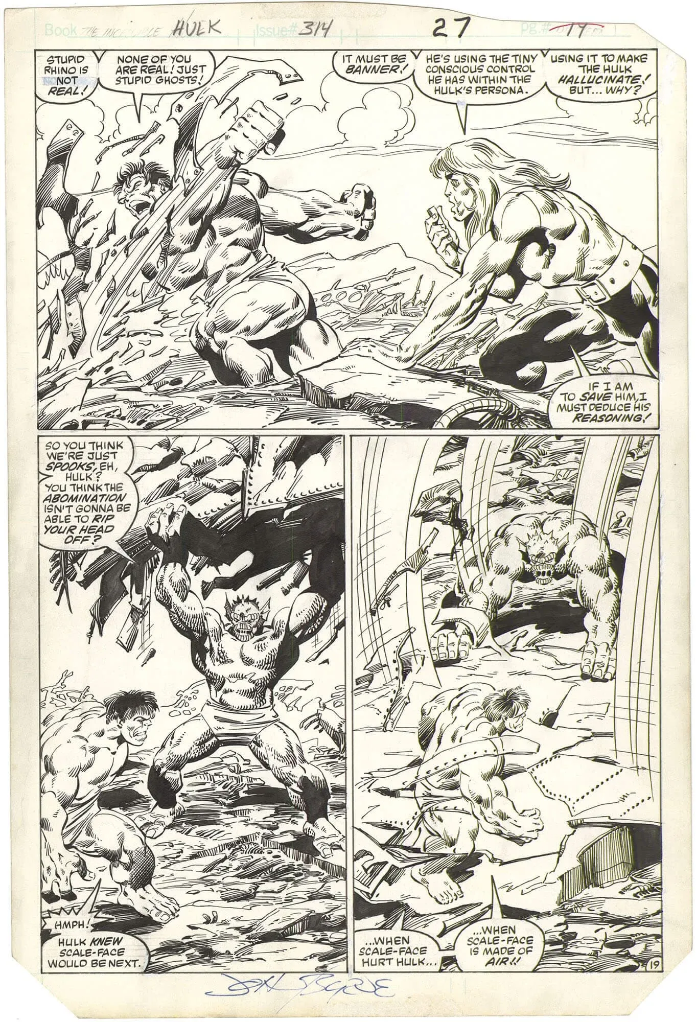 Incredible Hulk #314 p19 (Outstanding!!!!)
