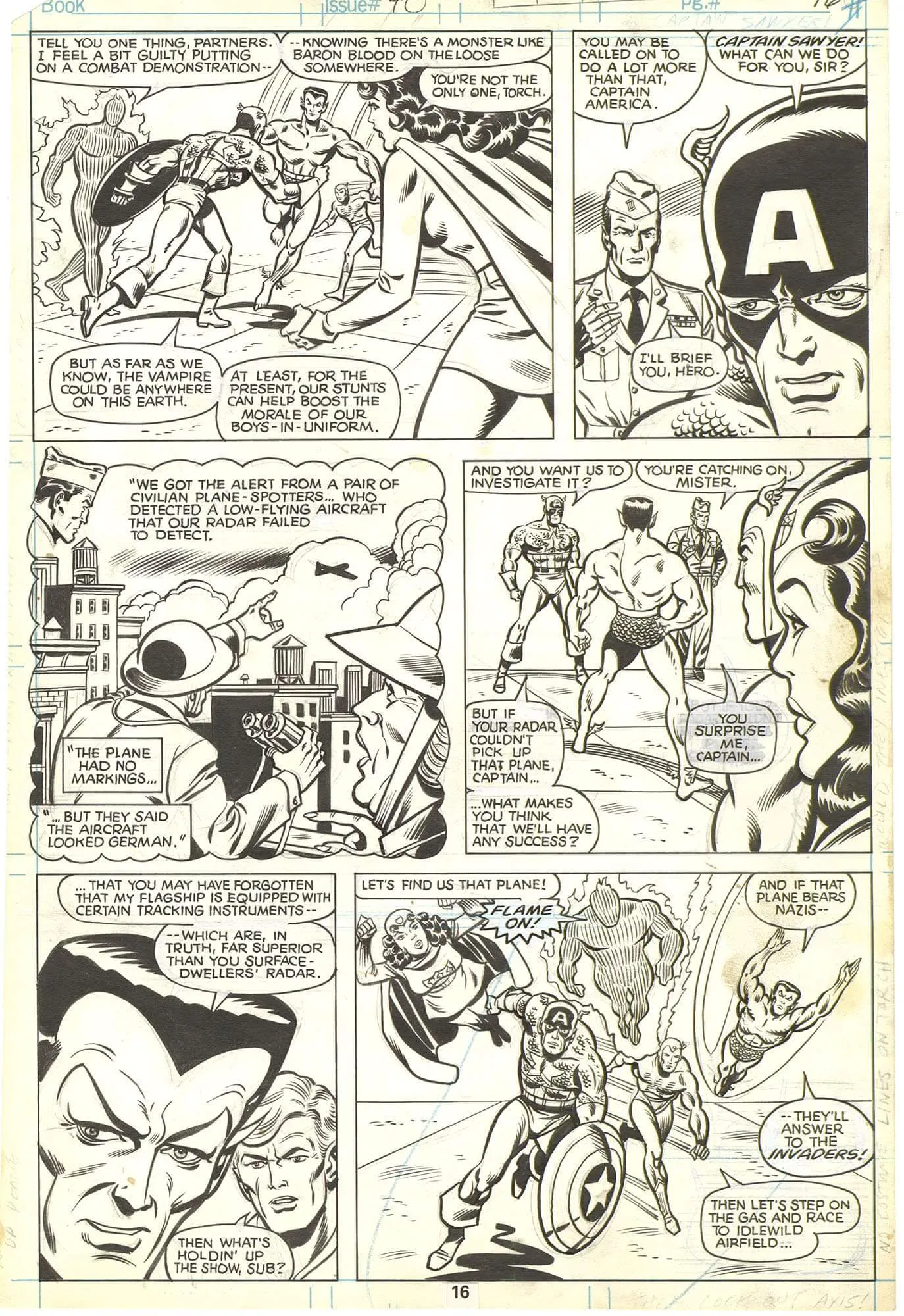 Invaders #40 p16 (Great Last Panel)