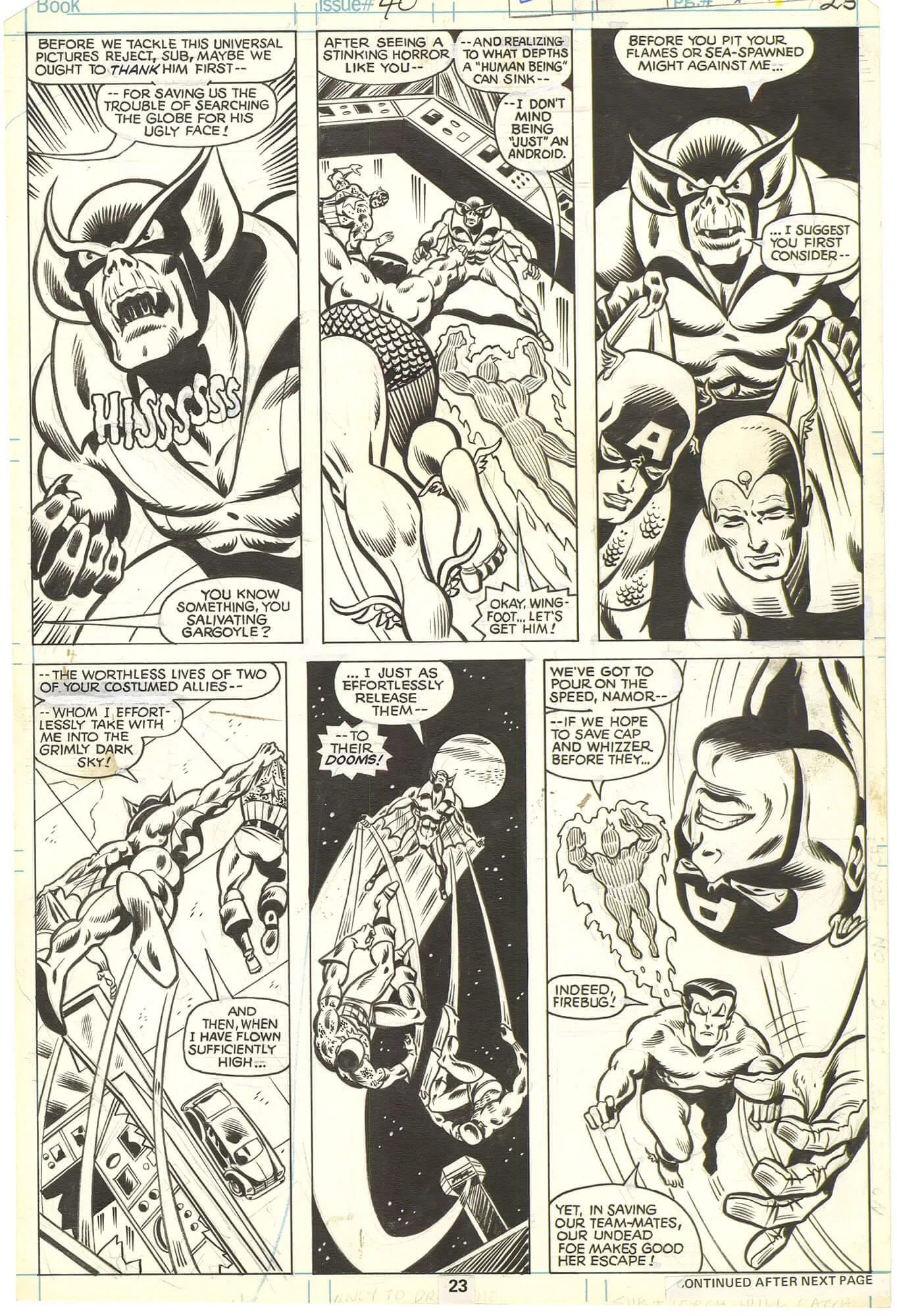 Invaders #40 p23 (Baron Blood)