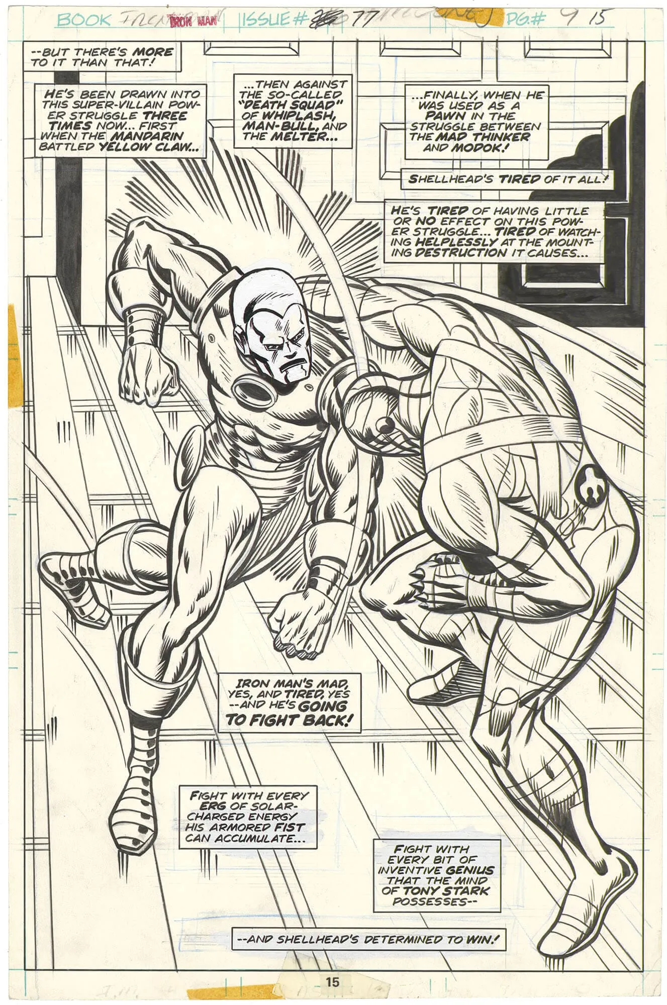 Iron Man #77 P15 (Splash) Comic Art