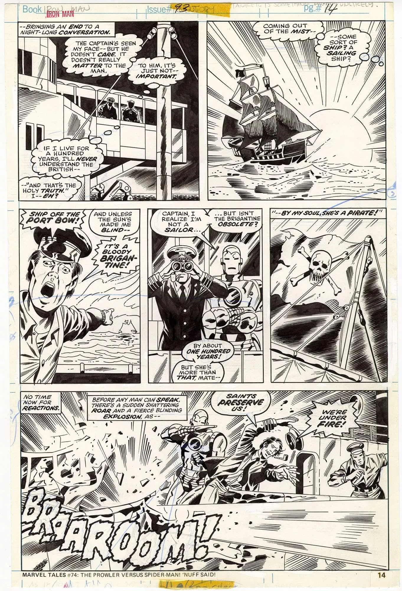 Iron Man #93 P14 Comic Art