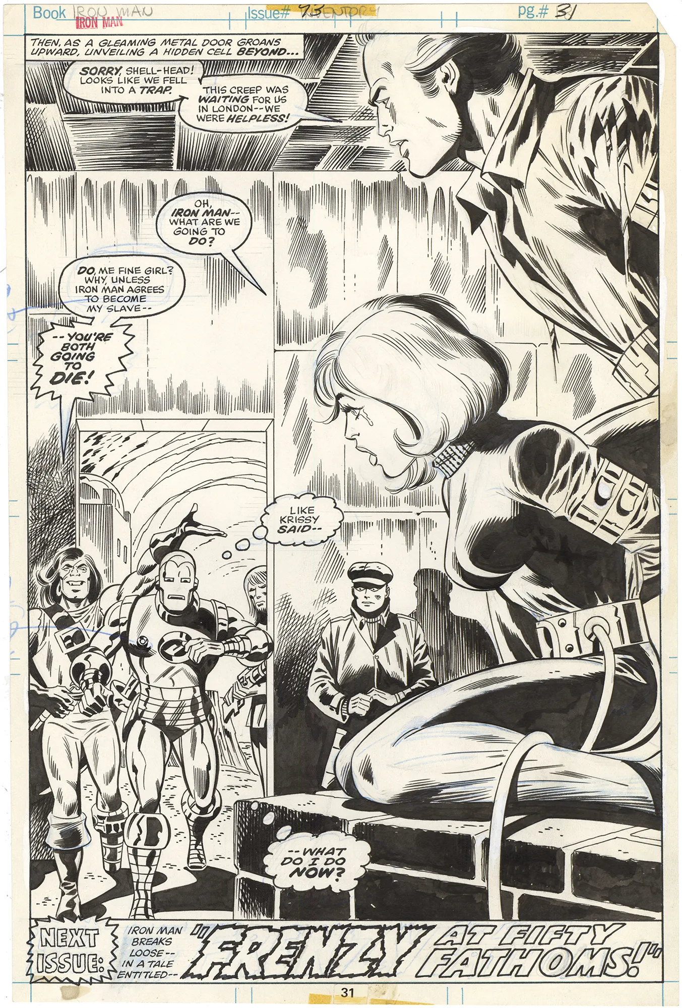 Iron Man #93 P31 Comic Art