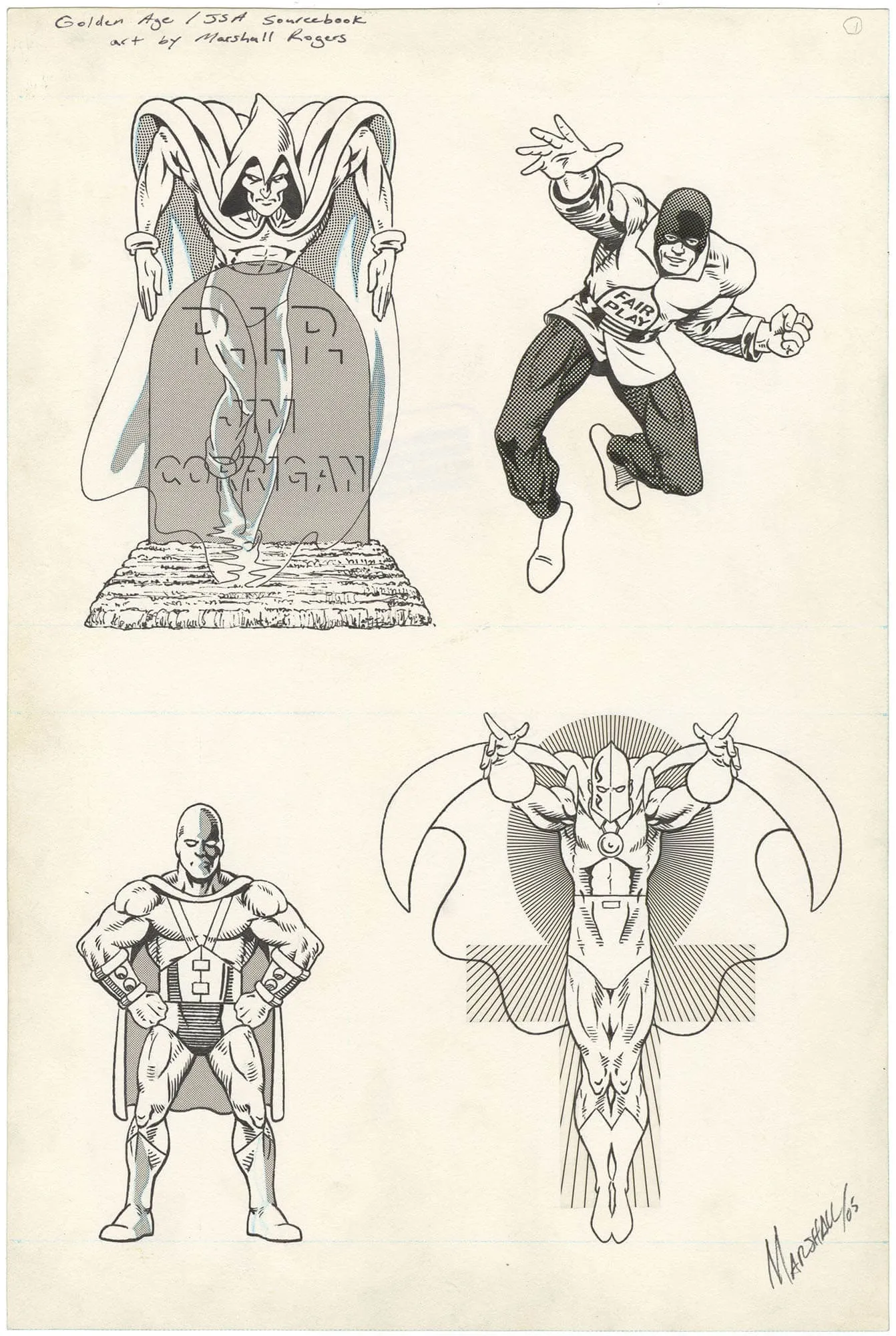 Golden Age/JSA Sourcebook - Marshall Rogers