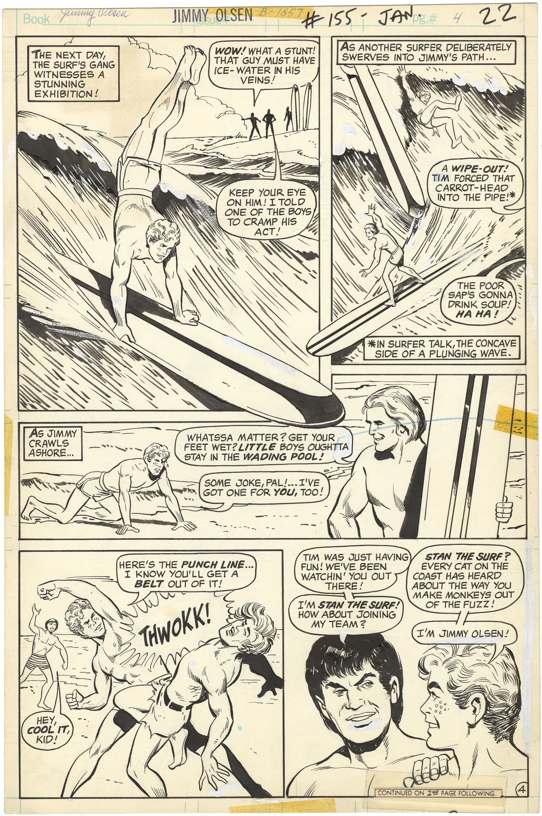 Supermans Pal Jimmy Olsen #155 P4 Comic Art