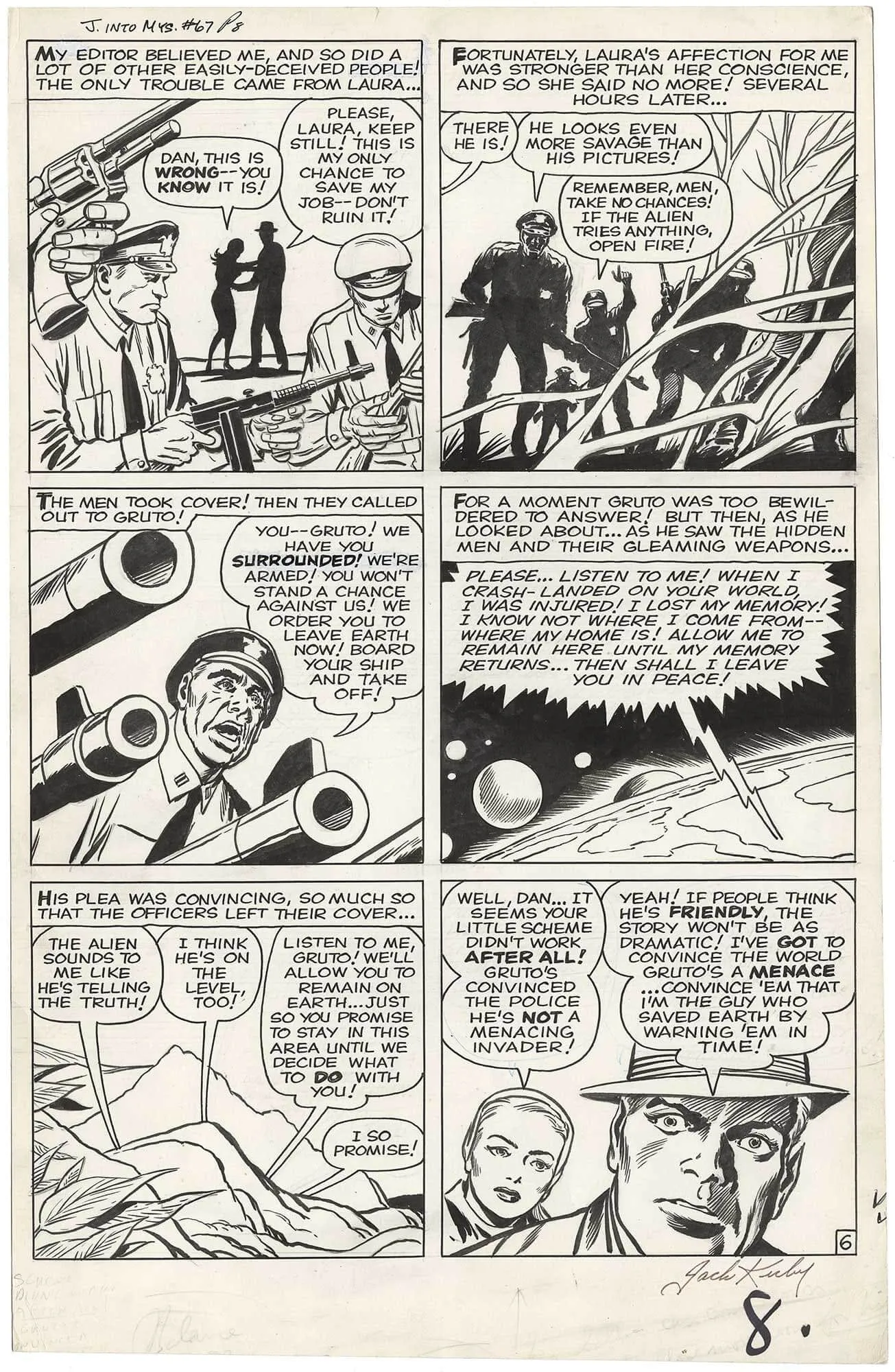 Journey Into Mystery #67 p6 (Signed)(Large Art)