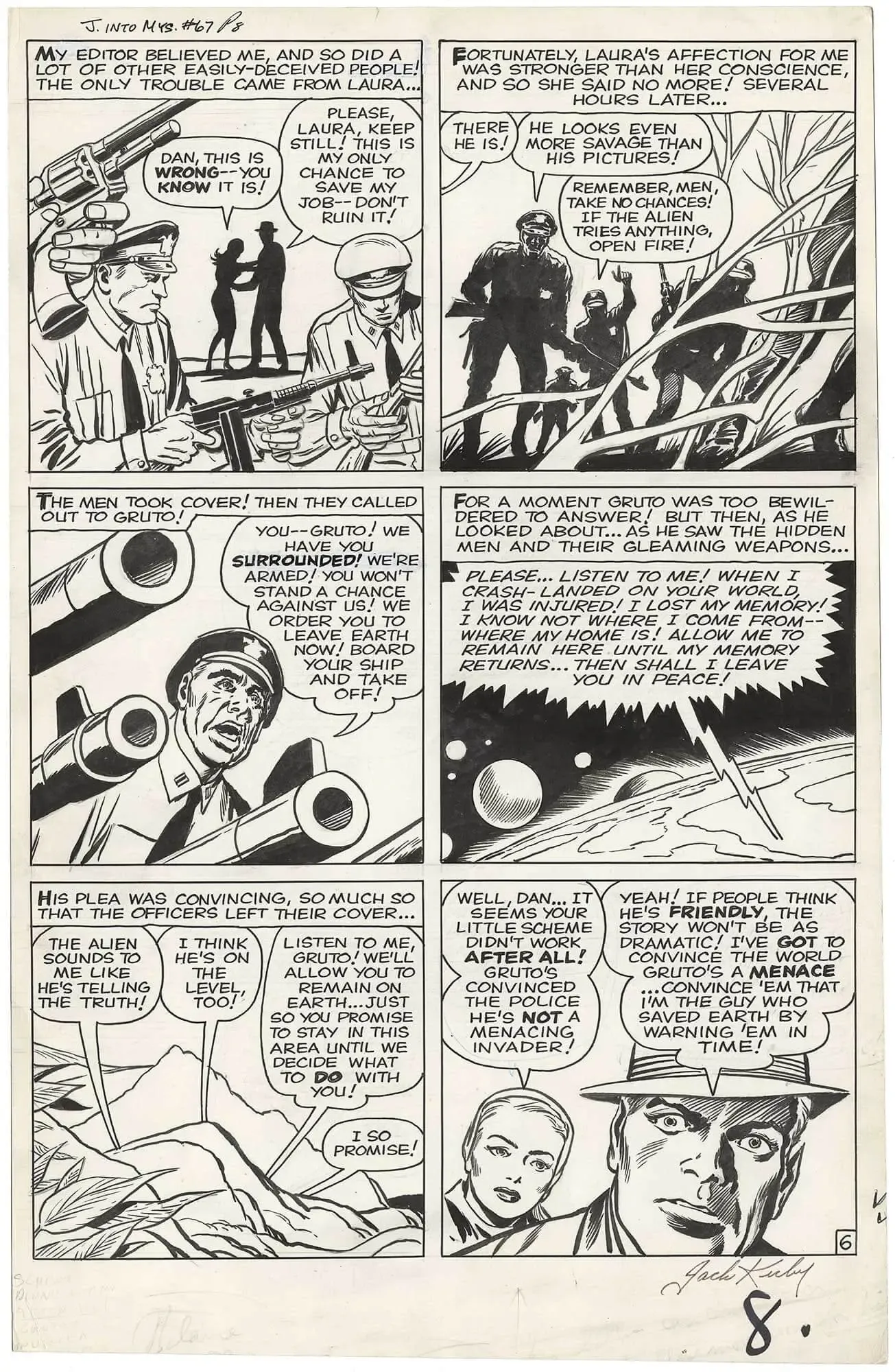 Journey Into Mystery #67 p6 (Signed)(Large Art)