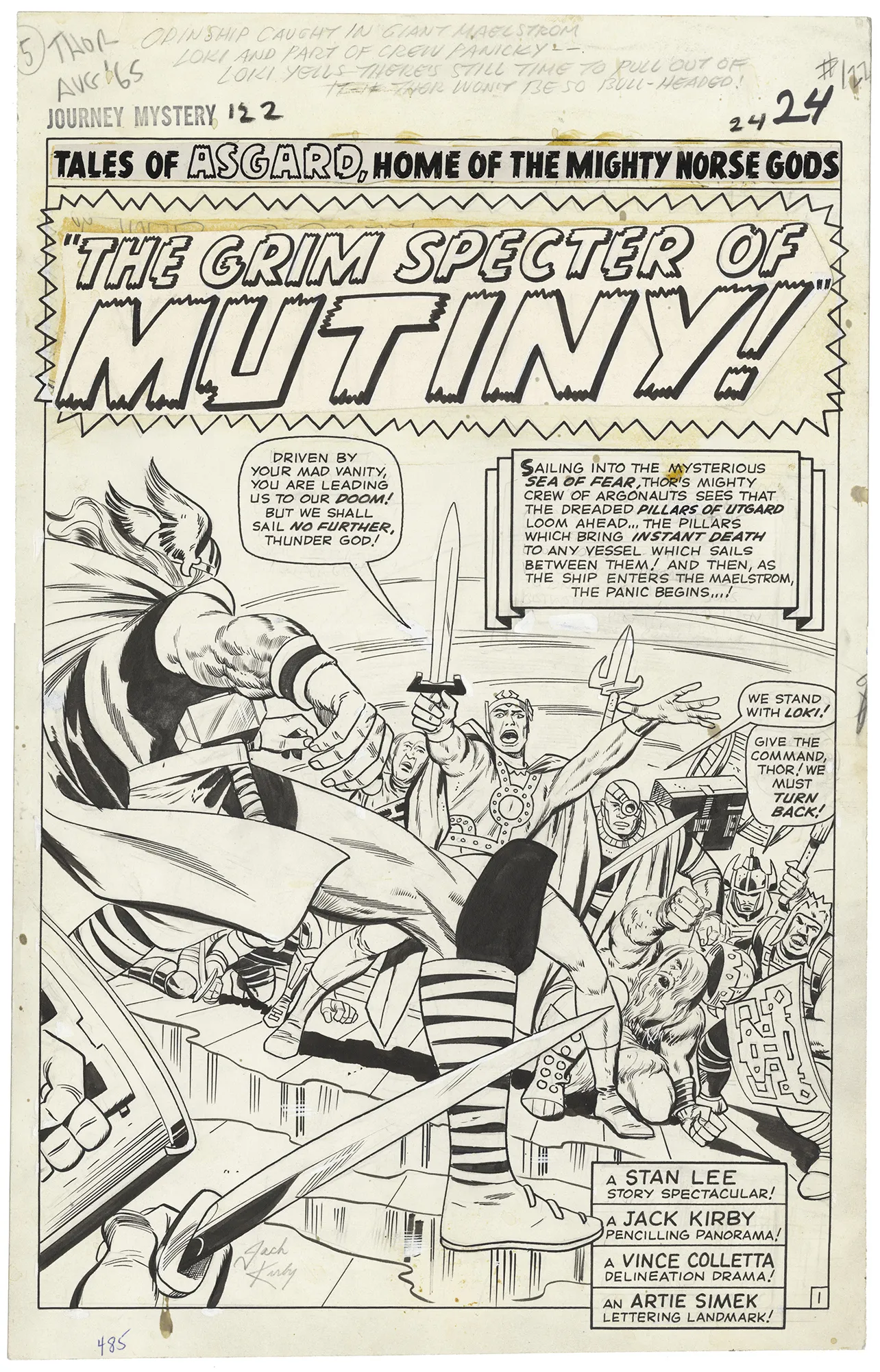 Journey Into Mystery #122 p1 (Signed Large Art Splash)