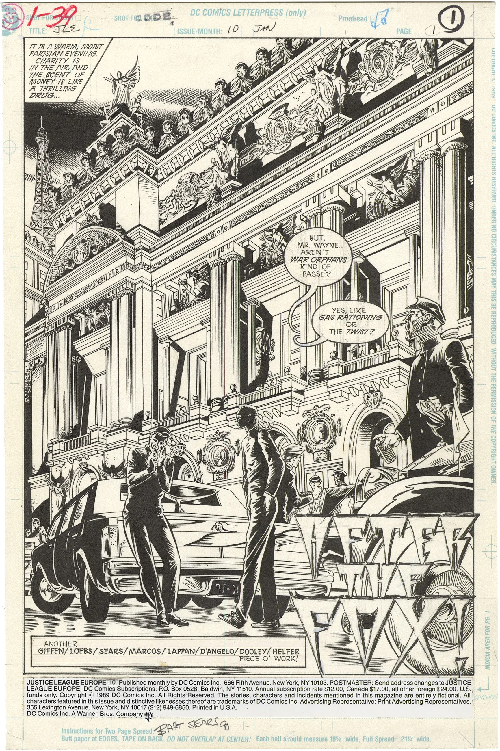 Justice League Europe #10 p1 (Eiffel Tower)