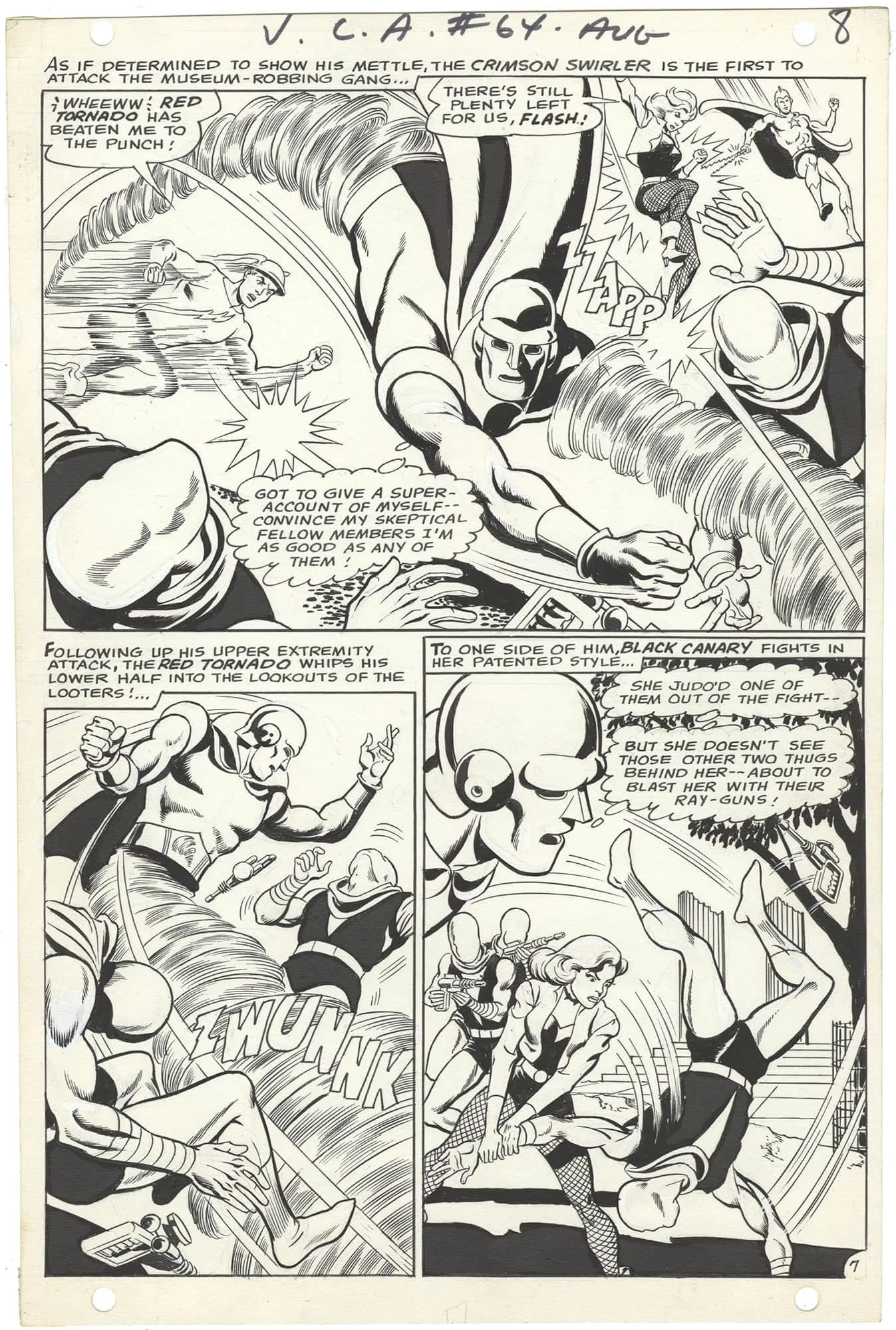 Justice League of America #64 p7 (½ Splash)