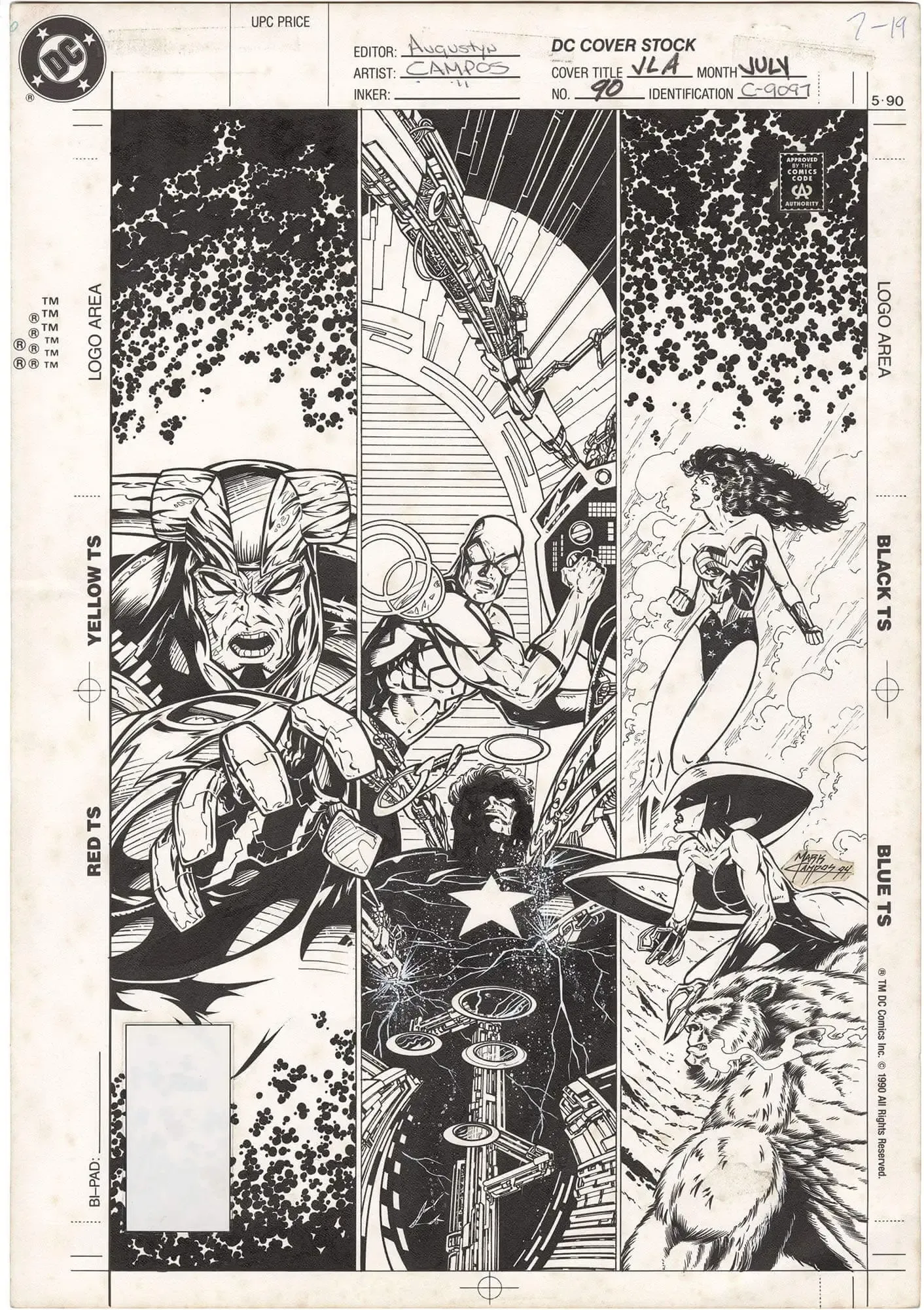 Justice League of America #90 Cover