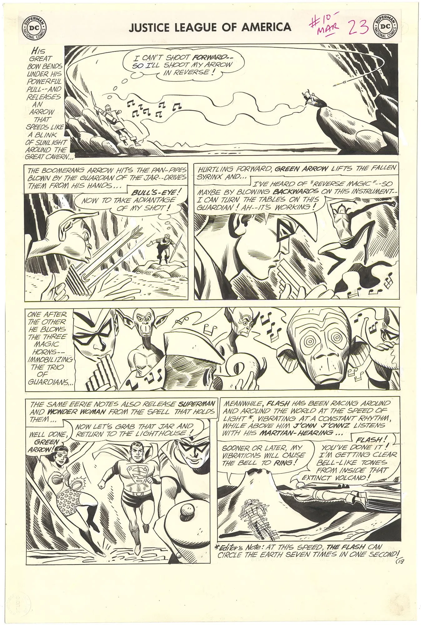 Justice League Of America #10 P19 (Large Art) Comic Art