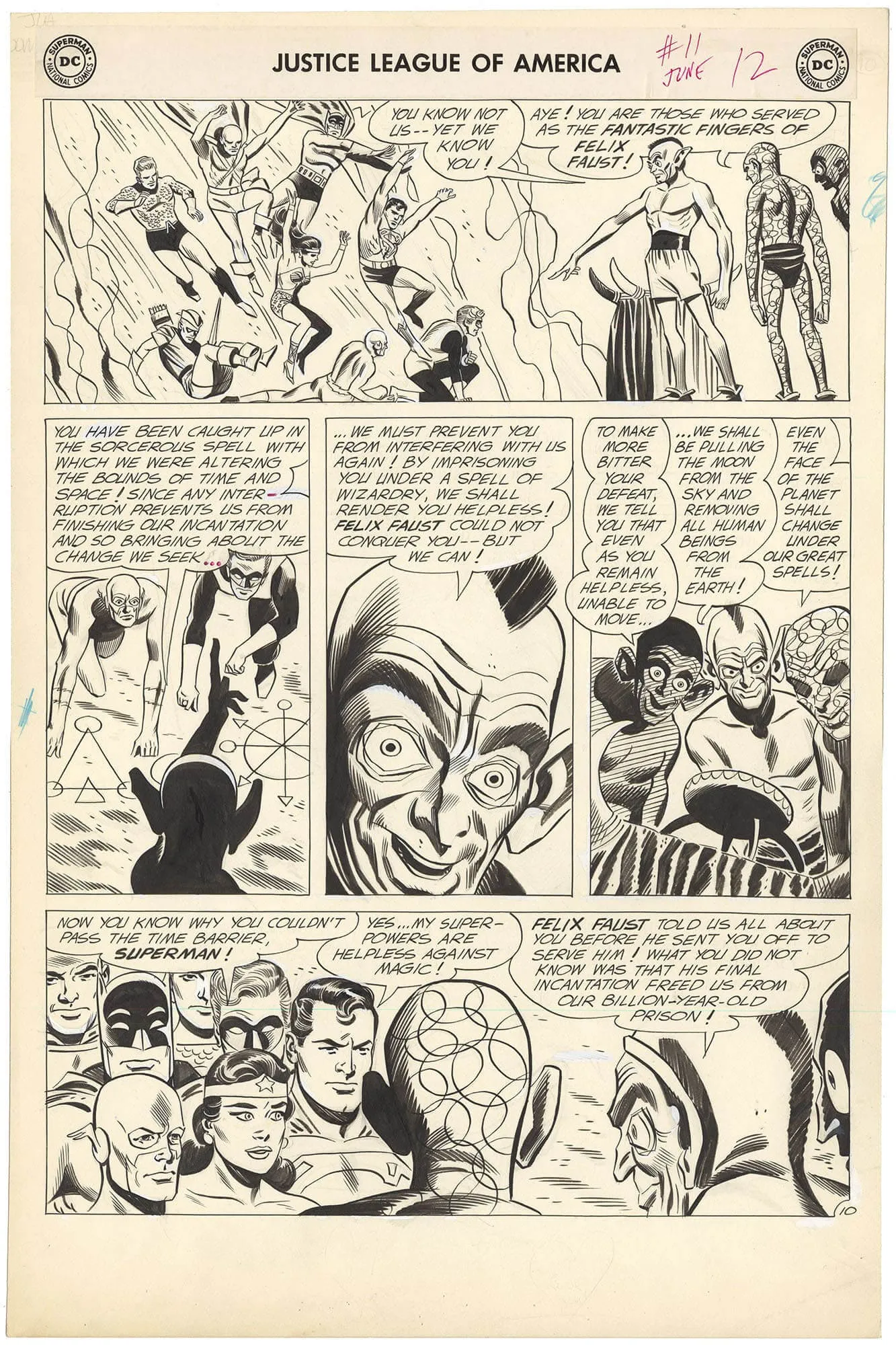 Justice League Of America #11 P10 (Large Art) Comic Art