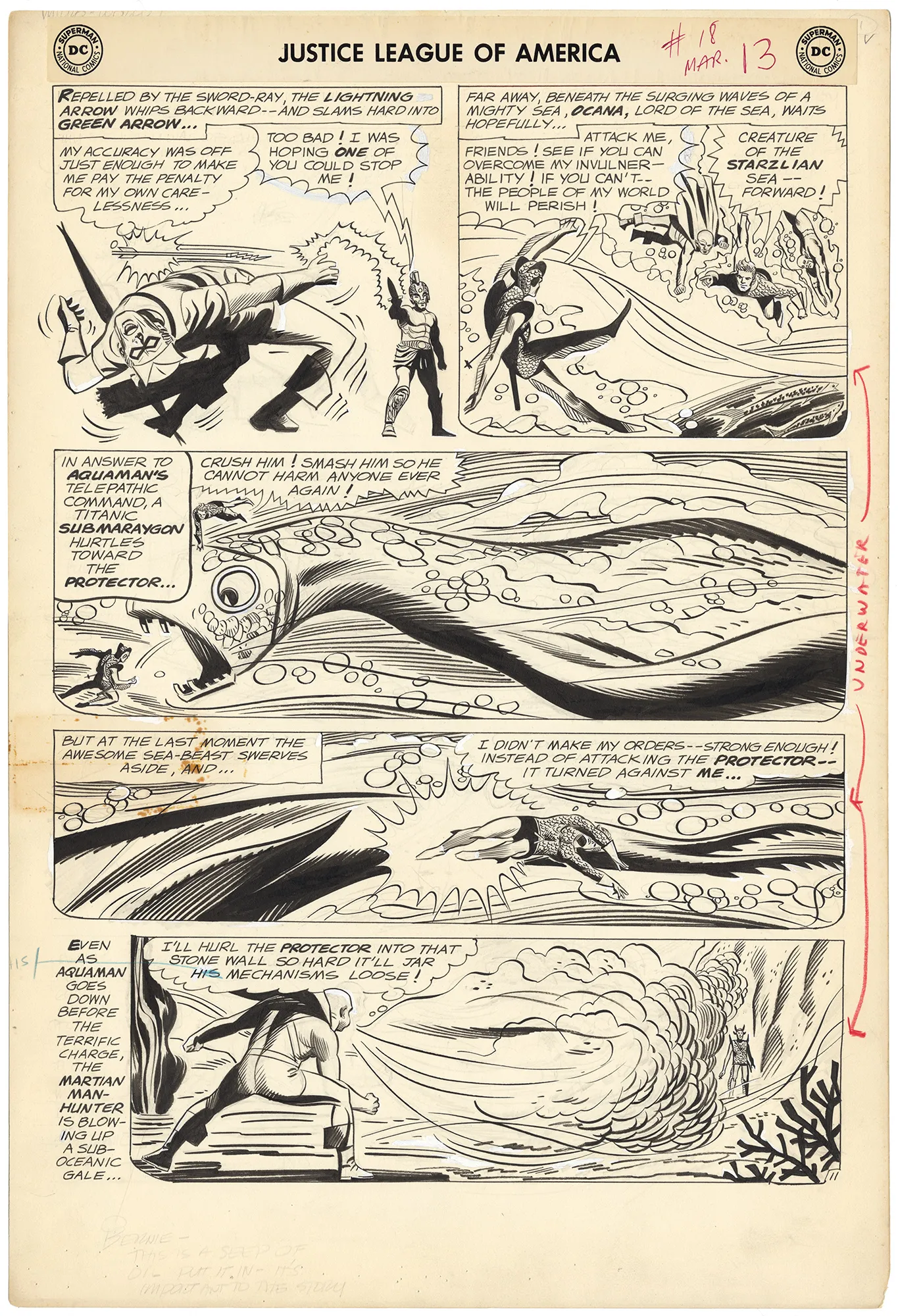 Justice League Of American #18 P11 Comic Art