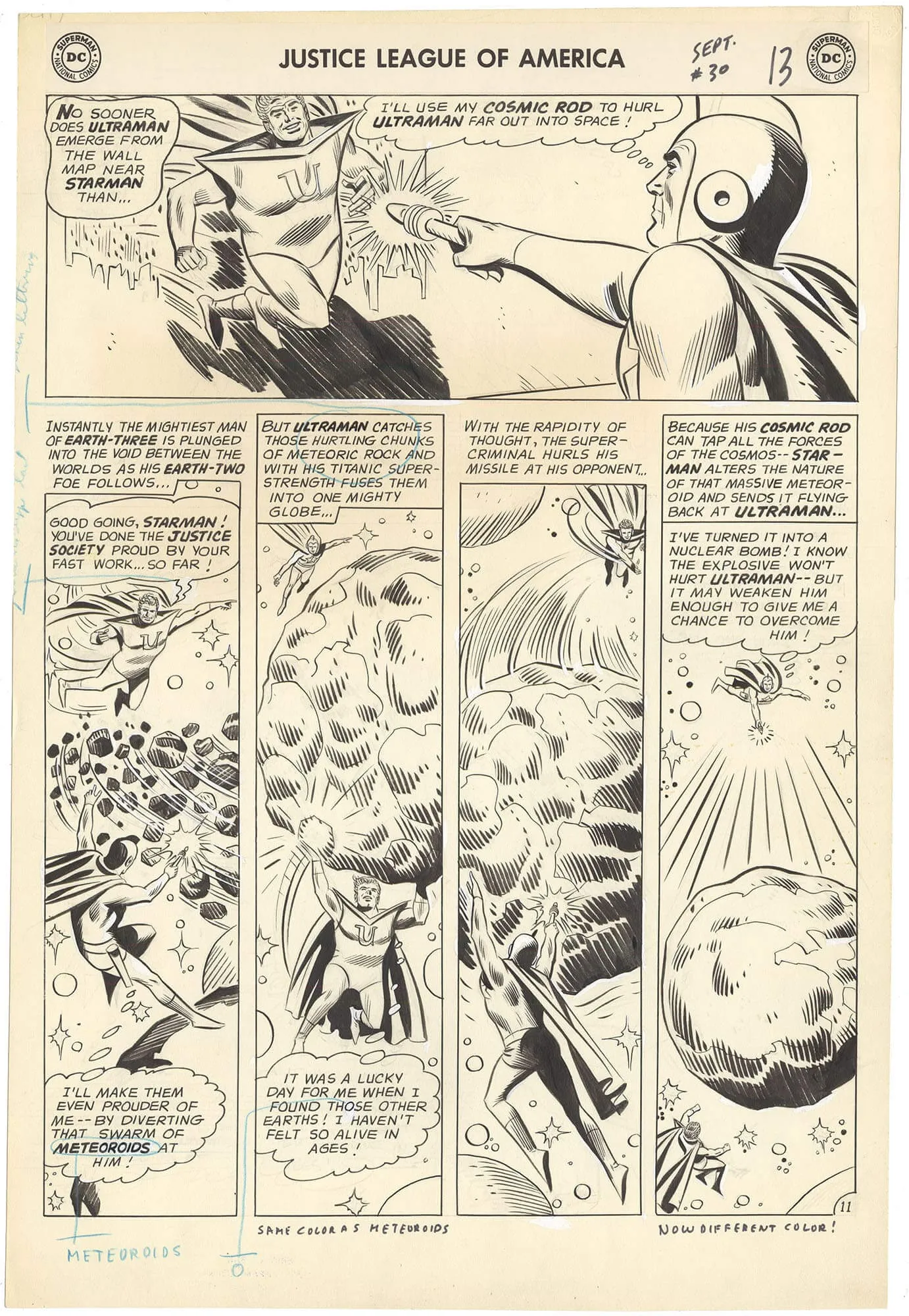 Justice League Of America #30 P11 (Large Art) Comic Art