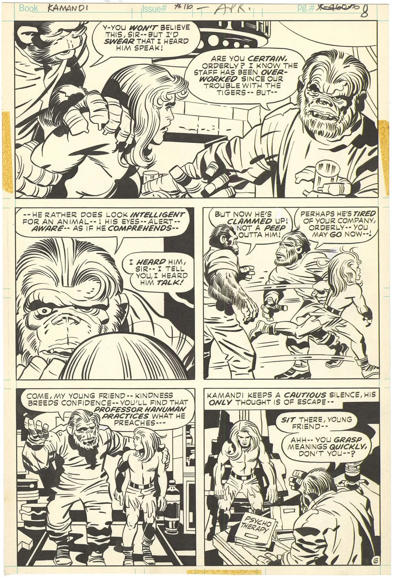 Kamandi #16 P6 Comic Art