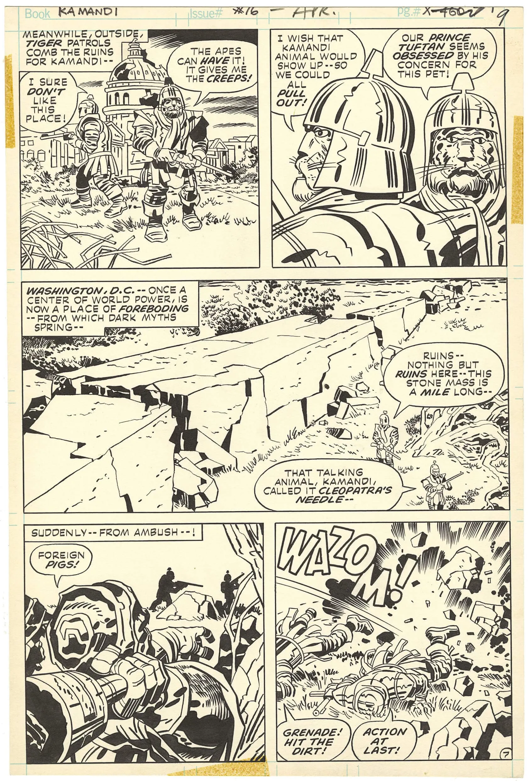 Kamandi #16 P7 Comic Art