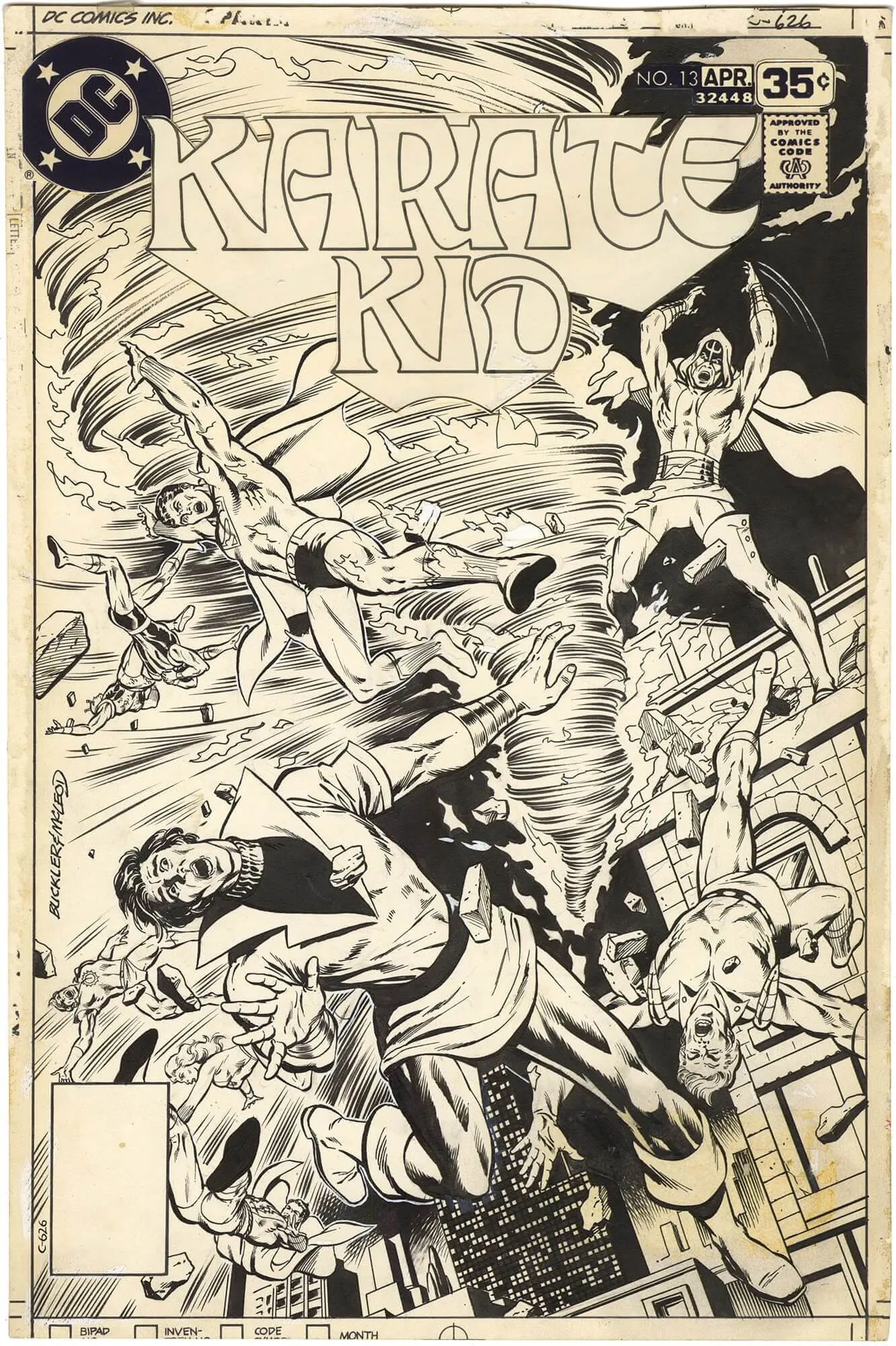 Karate Kid #13 Cover (Legion) Comic Art