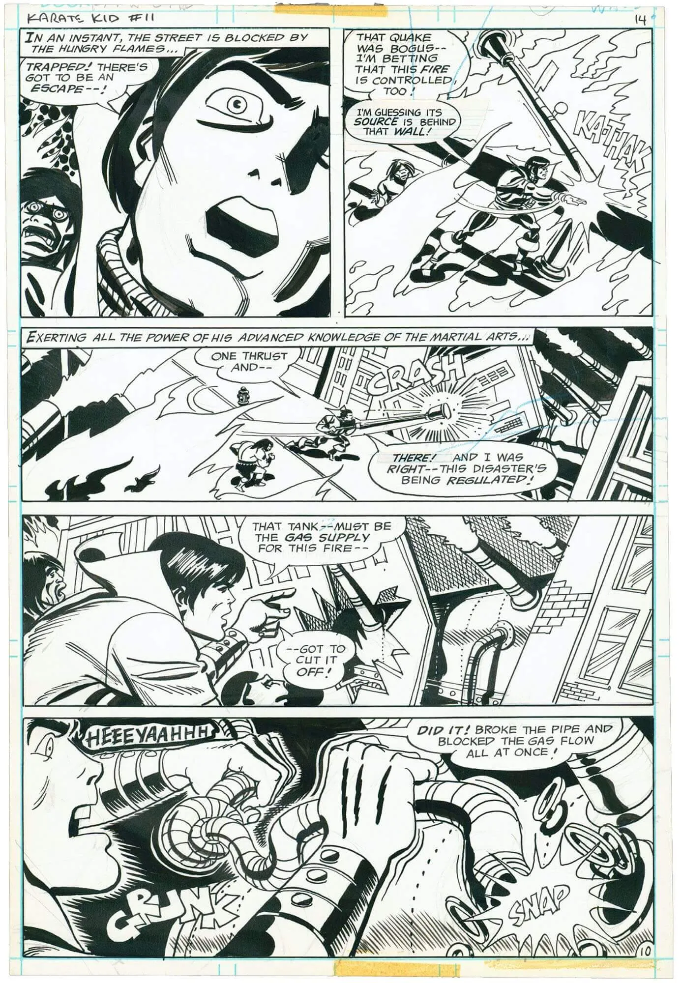Karate Kid #11 P10 Comic Art