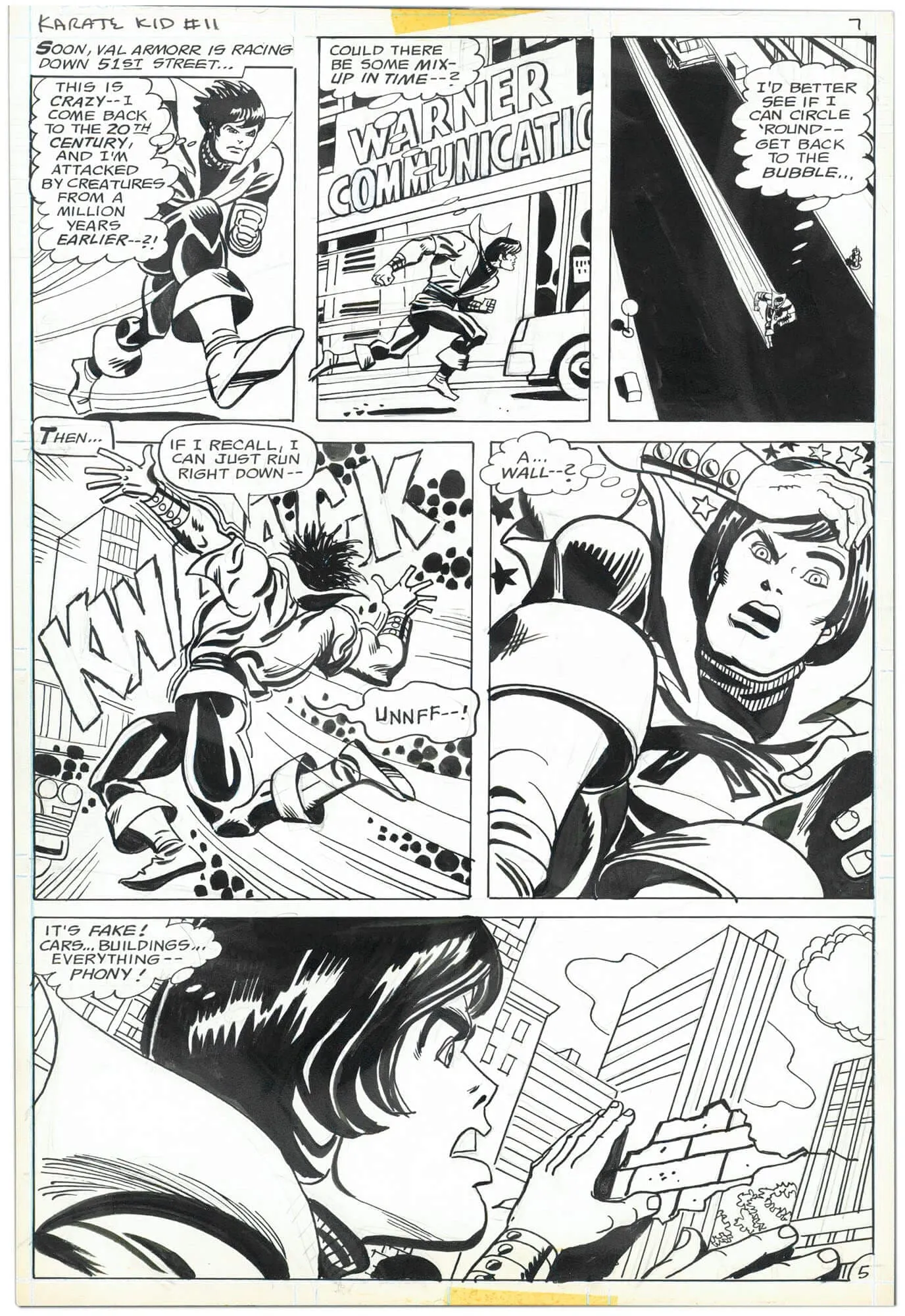 Karate Kid #11 P5 Comic Art