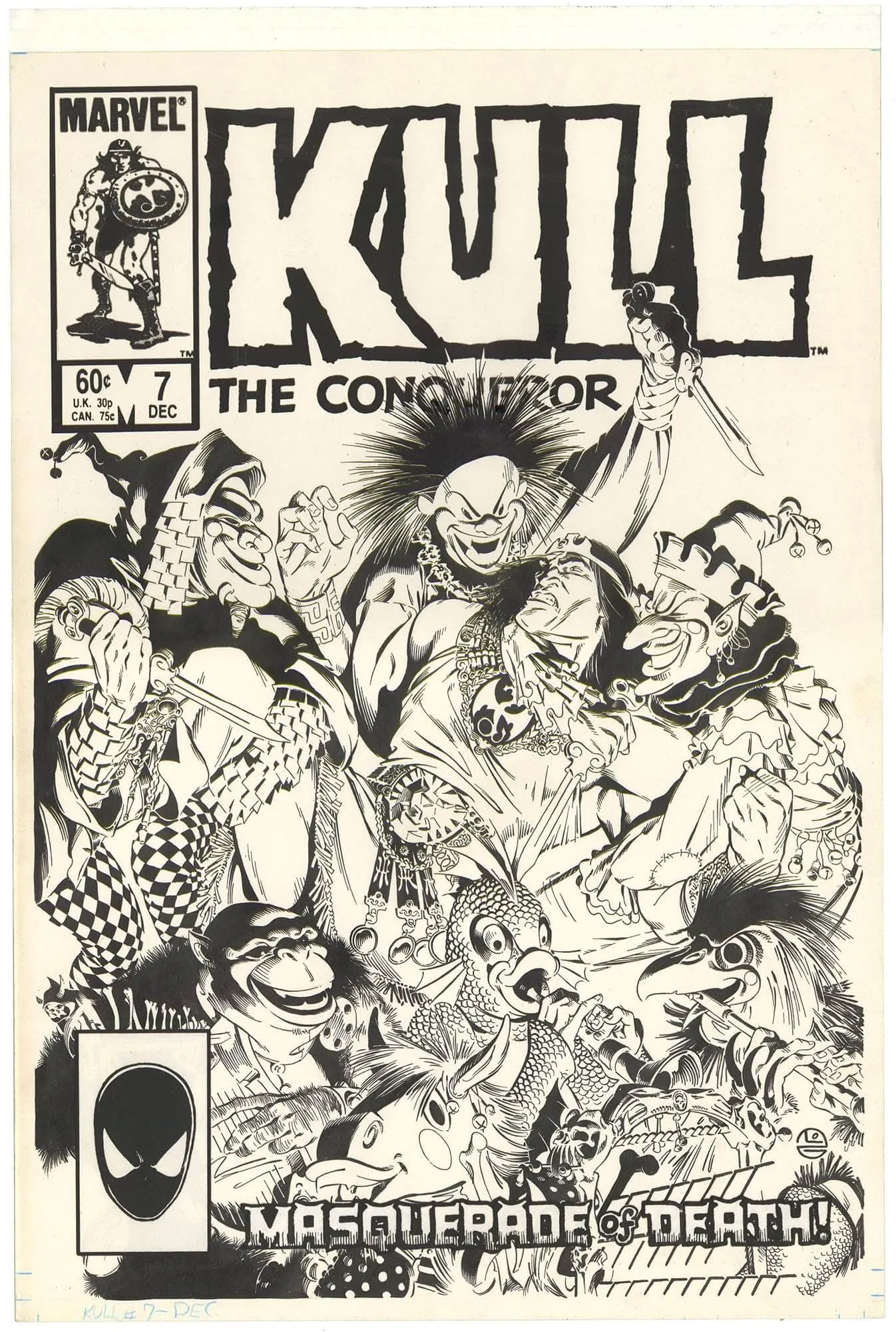 Kull, The Conqueror #7 Cover (Extra-Large Art) Comic Art