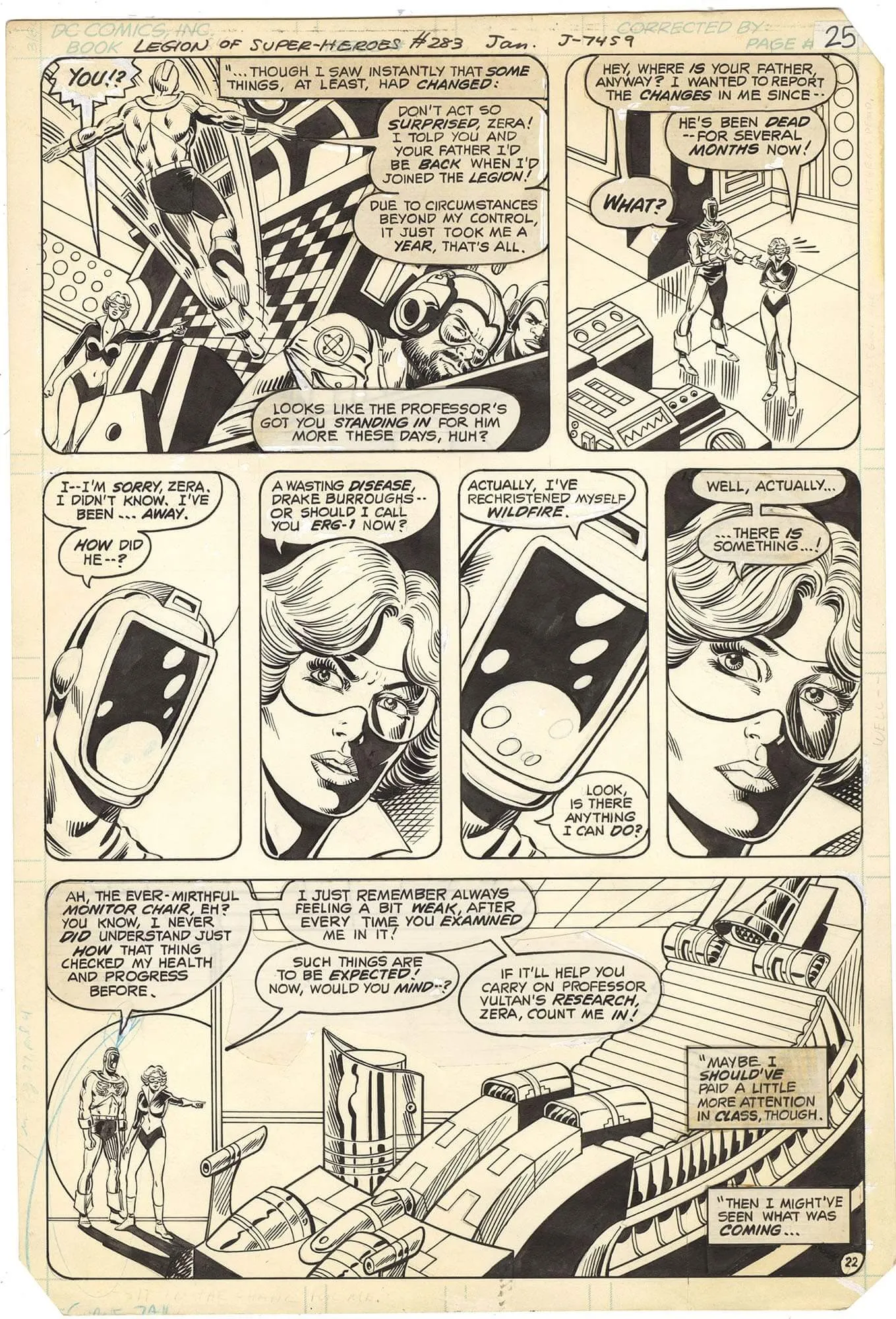 Legion of Super-Heroes #283 p22 (Wildfire Origin)