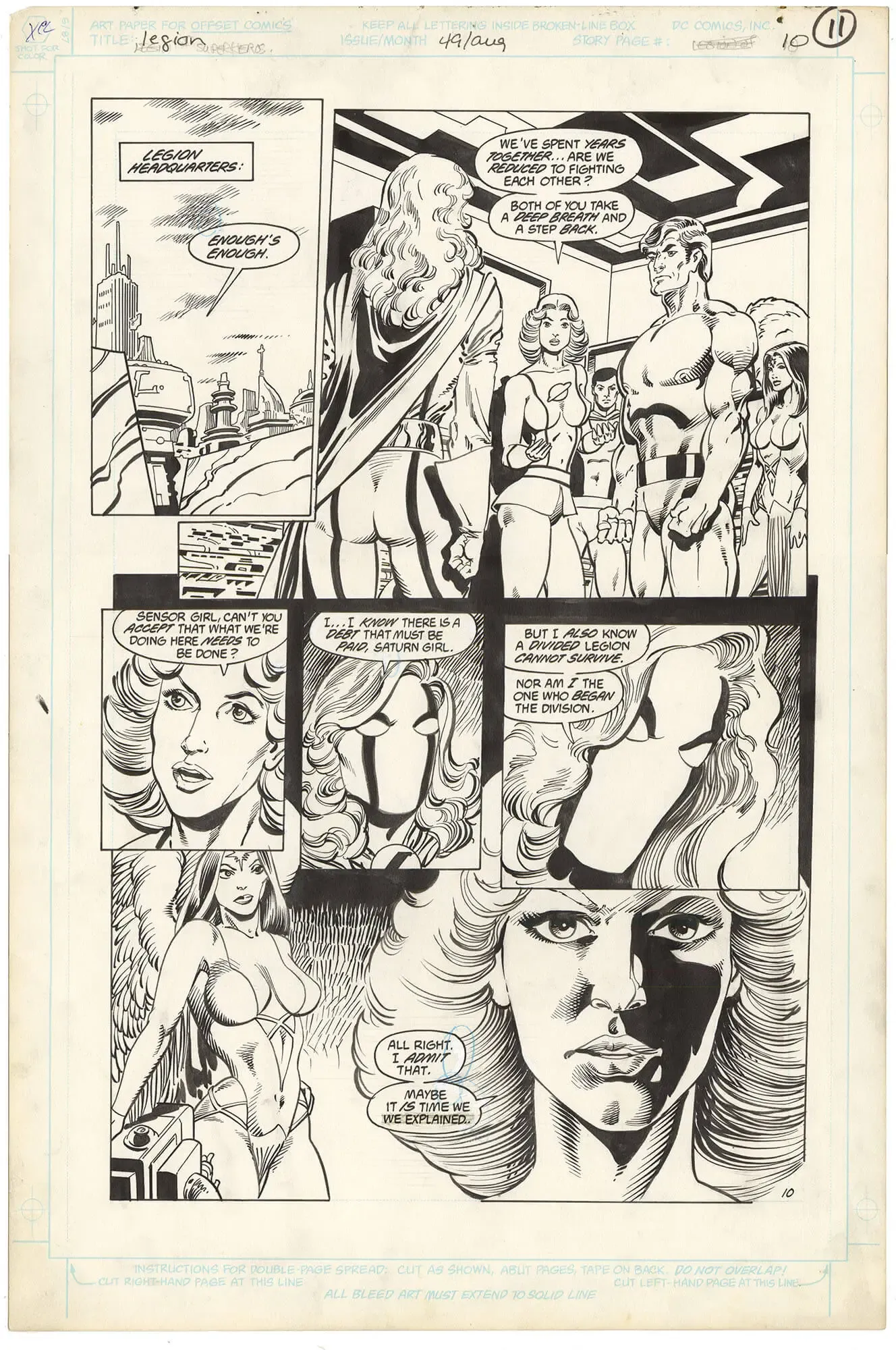 Legion of Super-Heroes #49 p10 (Large Art)
