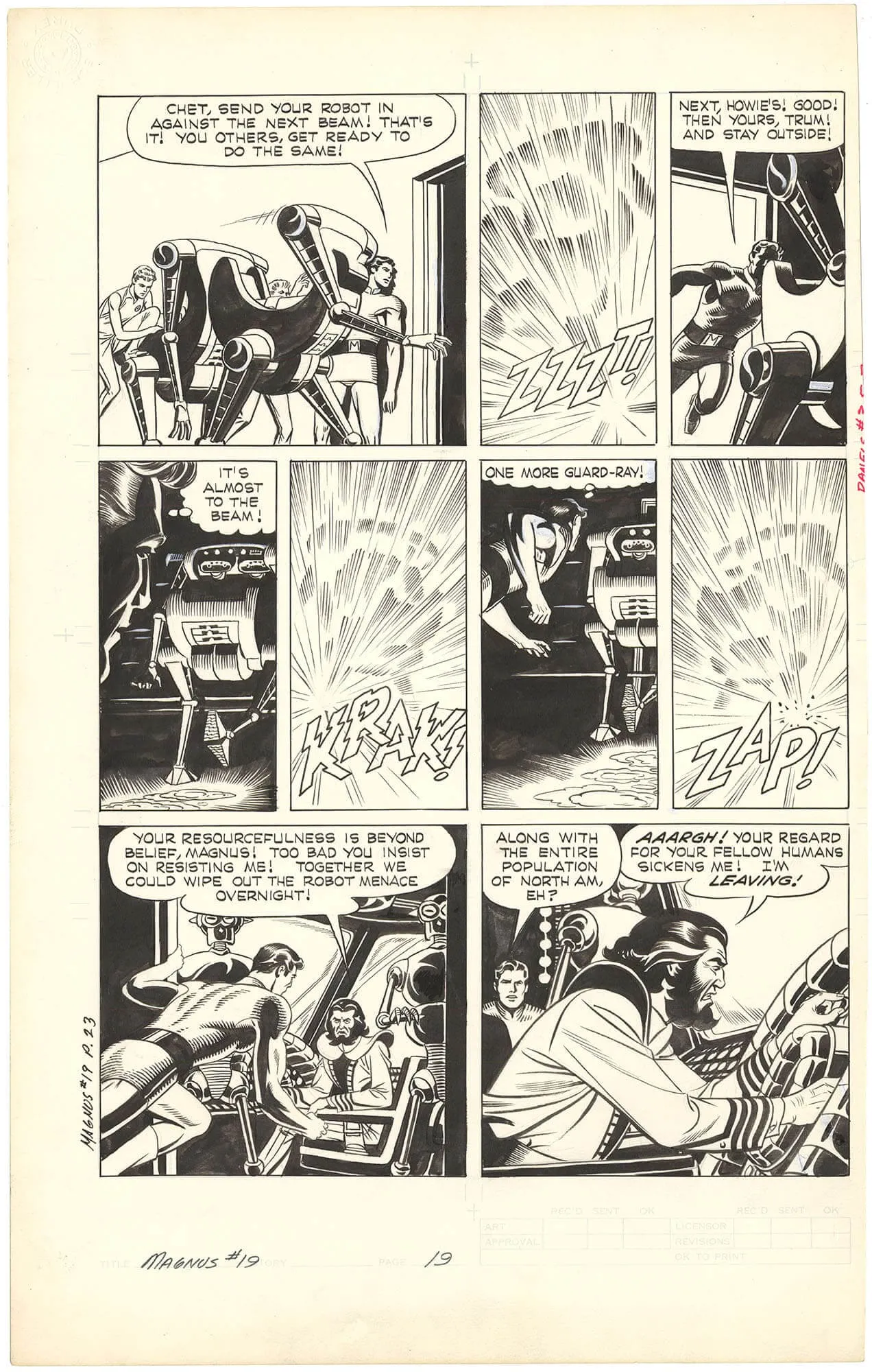 Magnus Robot Fighter #19 p19 (Large Art) Comic Art
