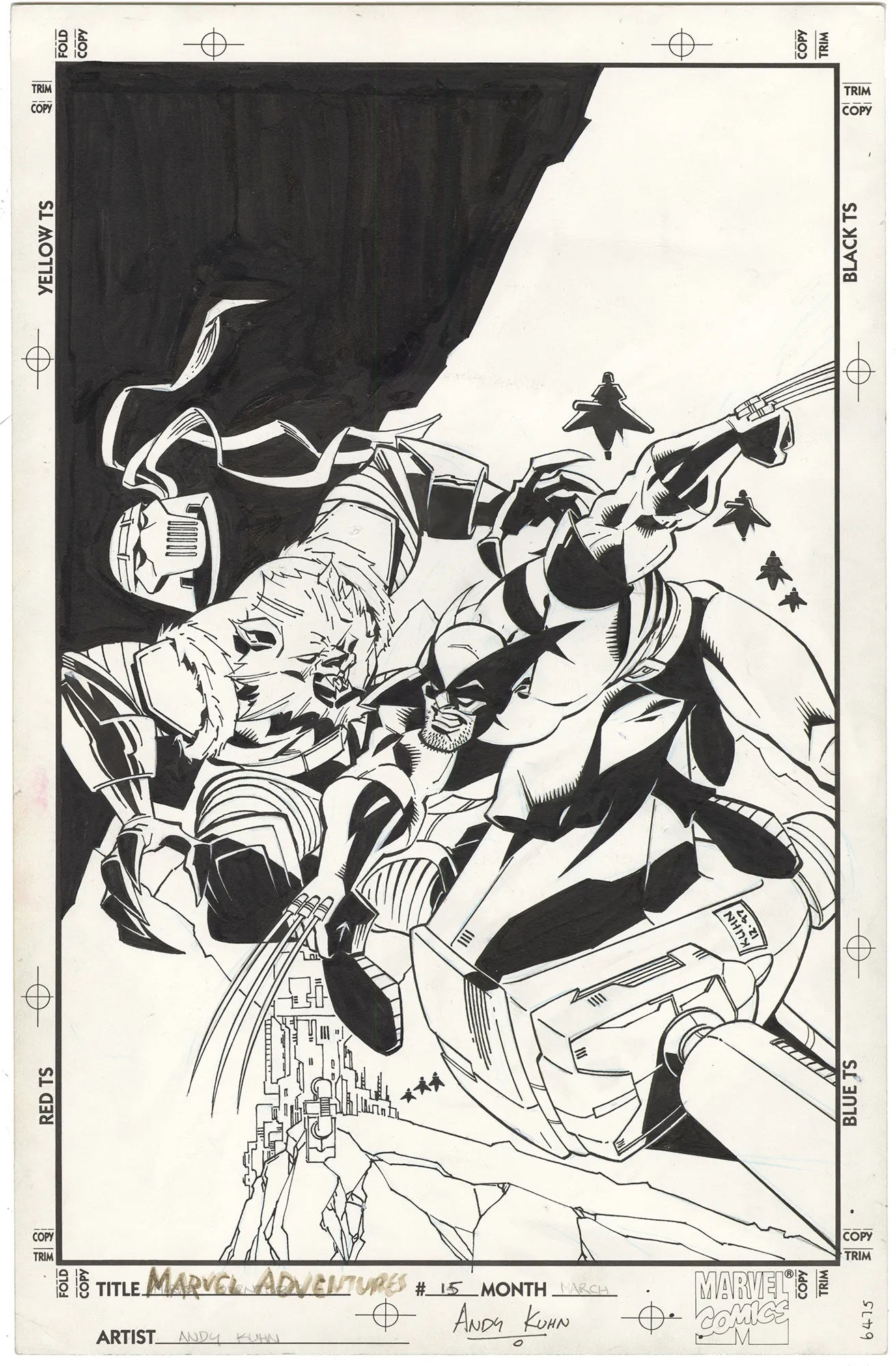 Marvel Adventures #15 Cover (Signed) Comic Art