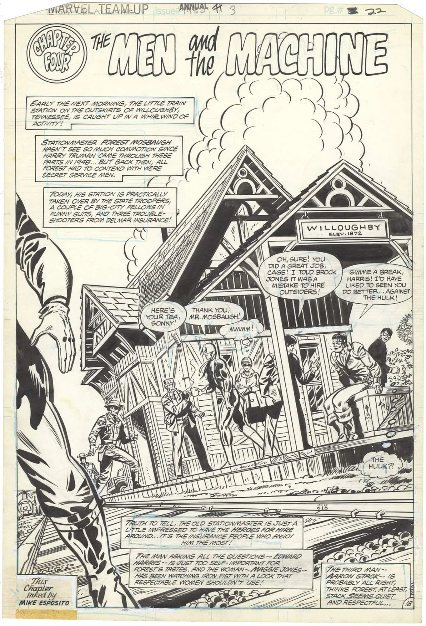 Marvel Team-Up Annual #3 P18 Comic Art