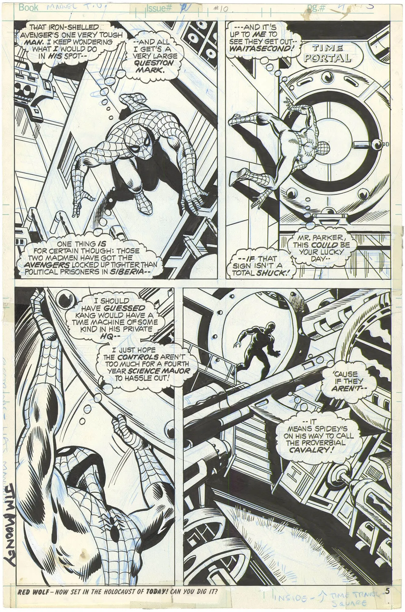 Marvel Team-Up #10 P5 (Signed) Comic Art