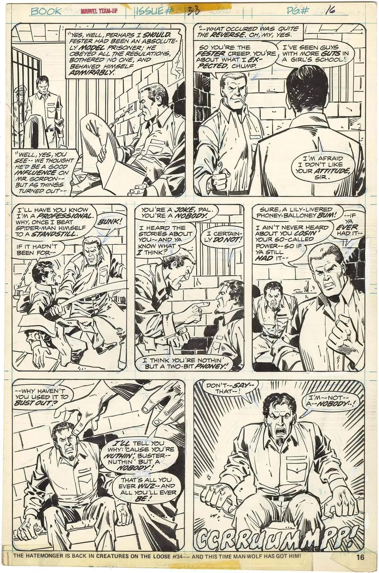 Marvel Team-Up #33 P16 Comic Art