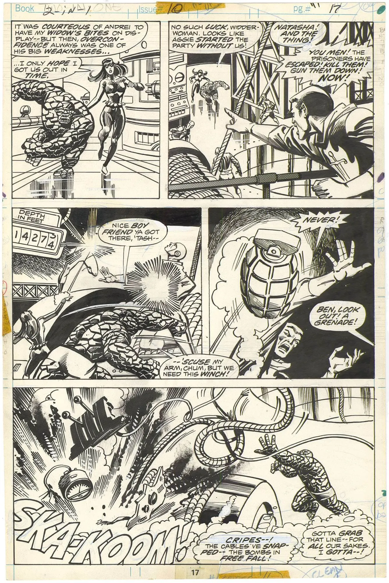 Marvel Two-In-One #10 P17 Comic Art