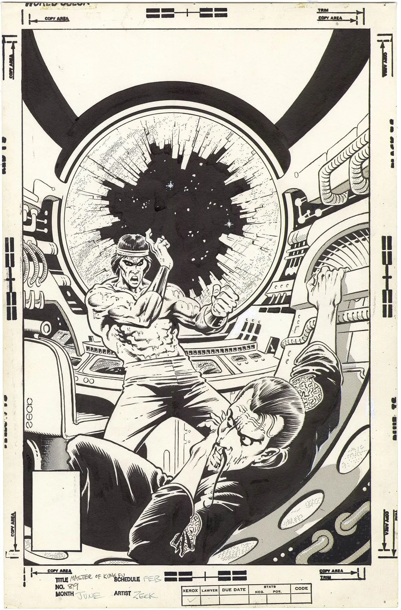 Master Of Kung Fu #89 Cover Comic Art