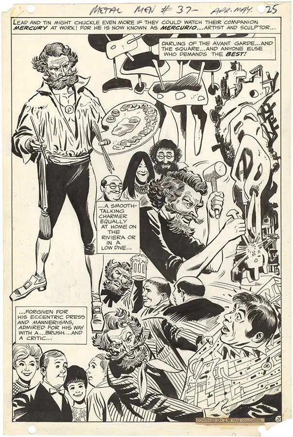 Metal Men #37 P20 Comic Art