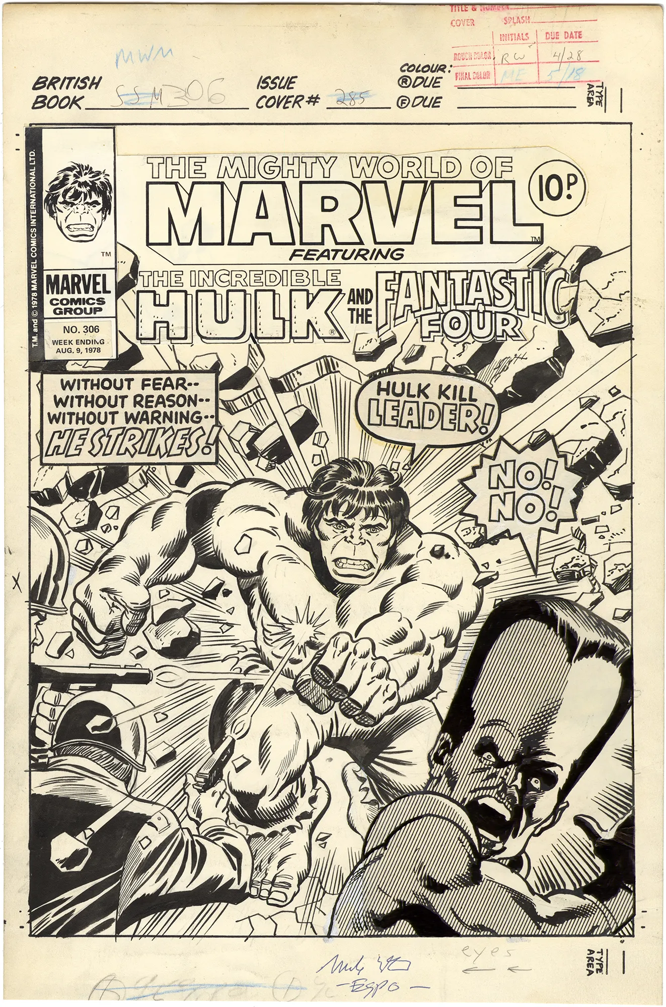 Mighty World of Marvel #306 Cover